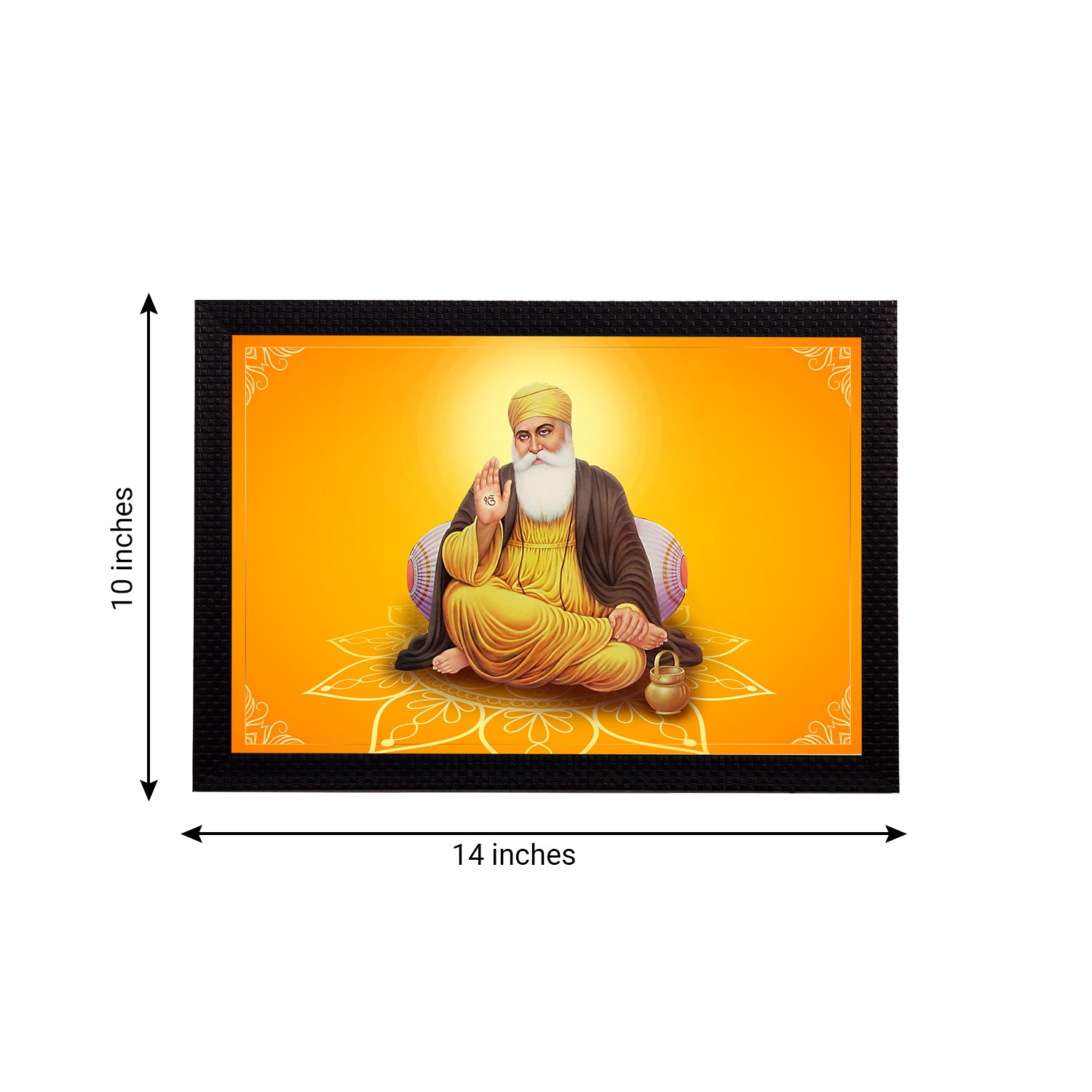 Shri Guru Nanak Dev Ji Painting Digital Printed Religious Wall Art 3