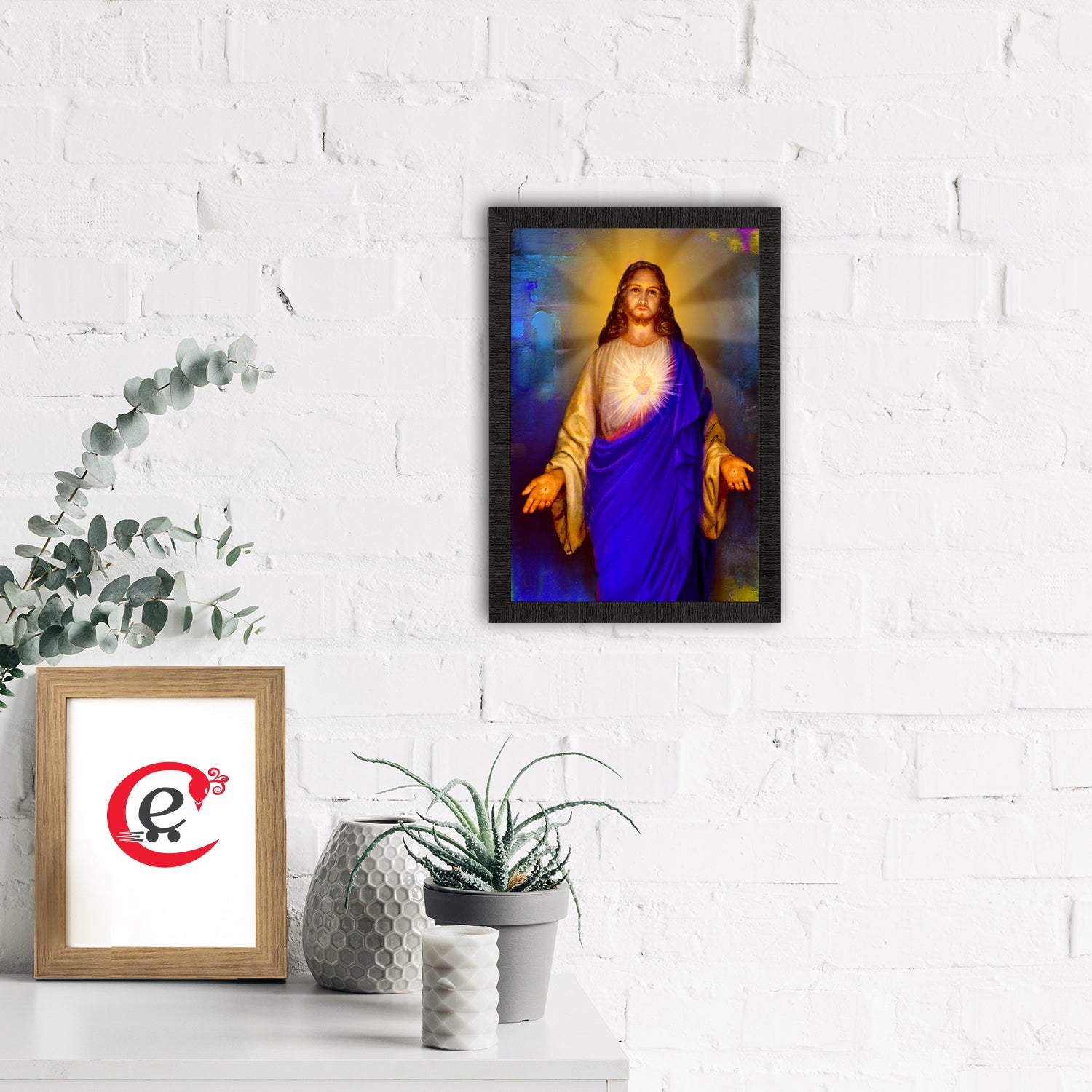 Jesus Christ Painting Digital Printed Religious Wall Art 1
