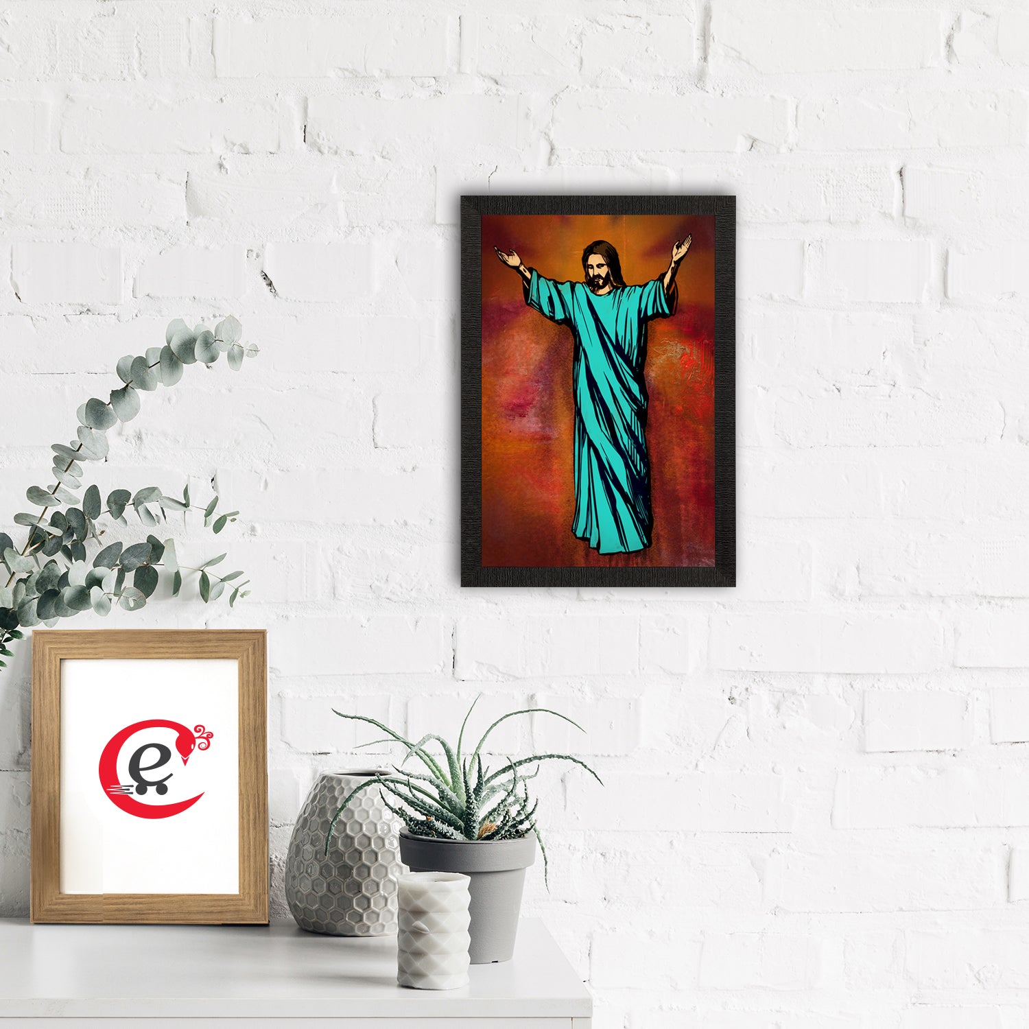 Jesus Christ Painting Digital Printed Religious Wall Art 1