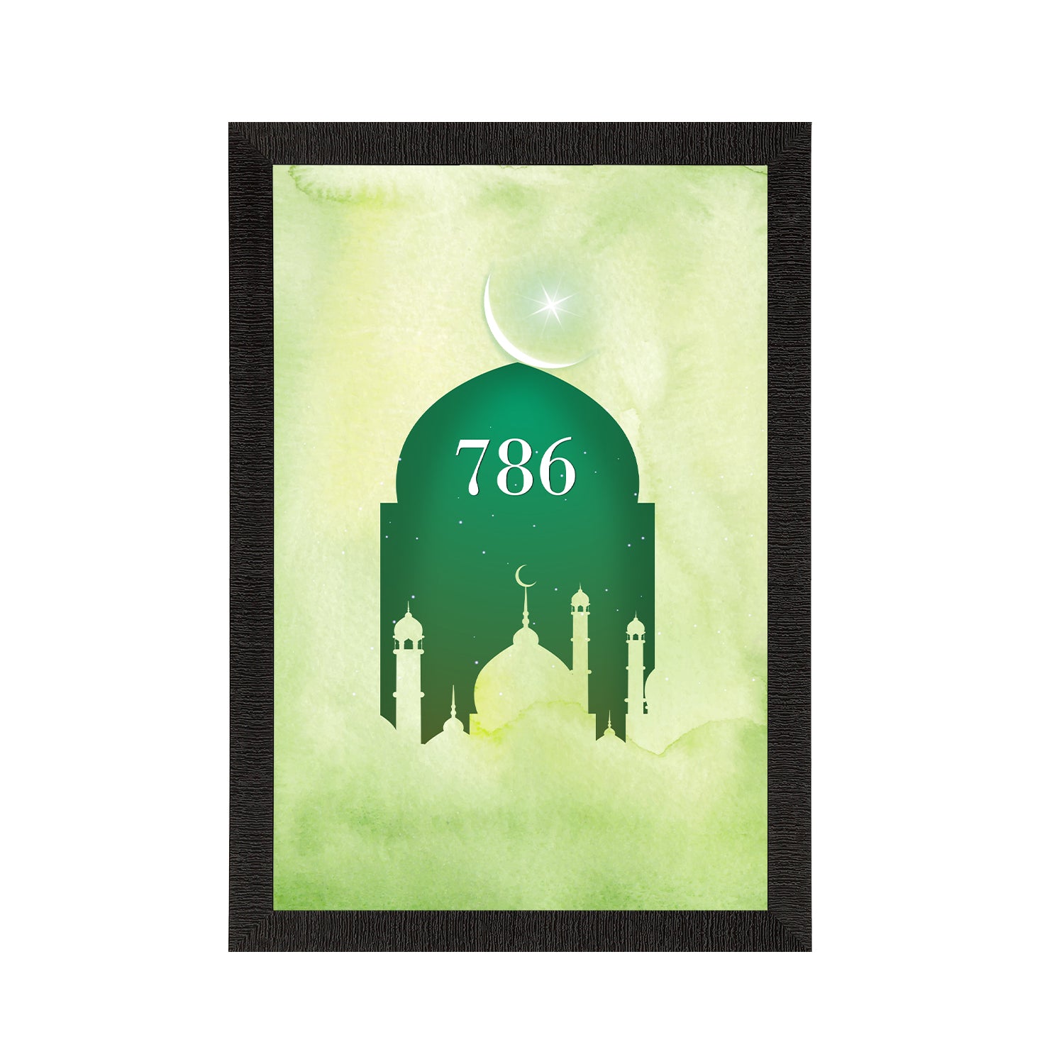 Islam Mosque "786" Satin Matt Texture UV Art Painting