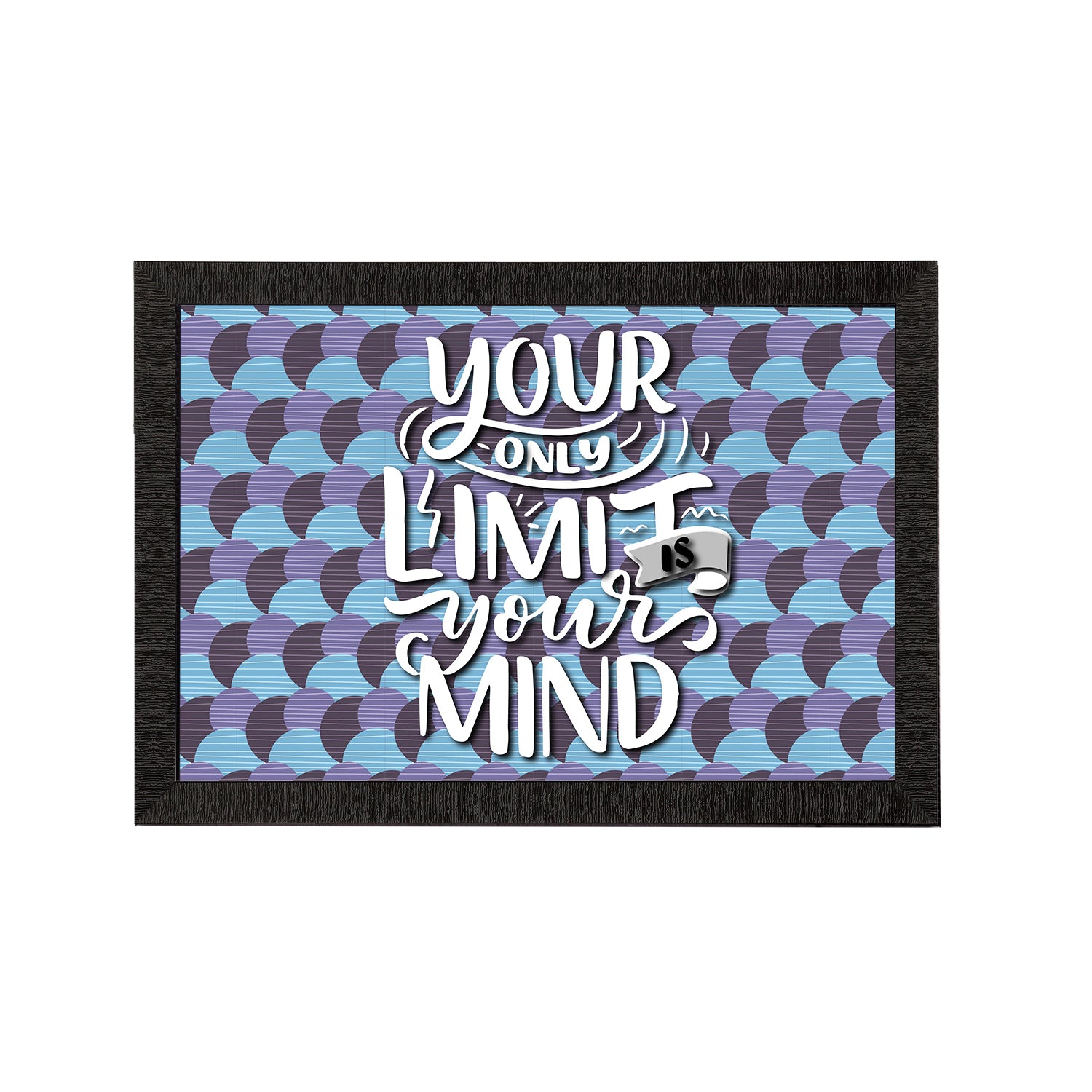 "Your Only Limit Is Your Mind" Motivational Quote Satin Matt Texture UV Art Painting