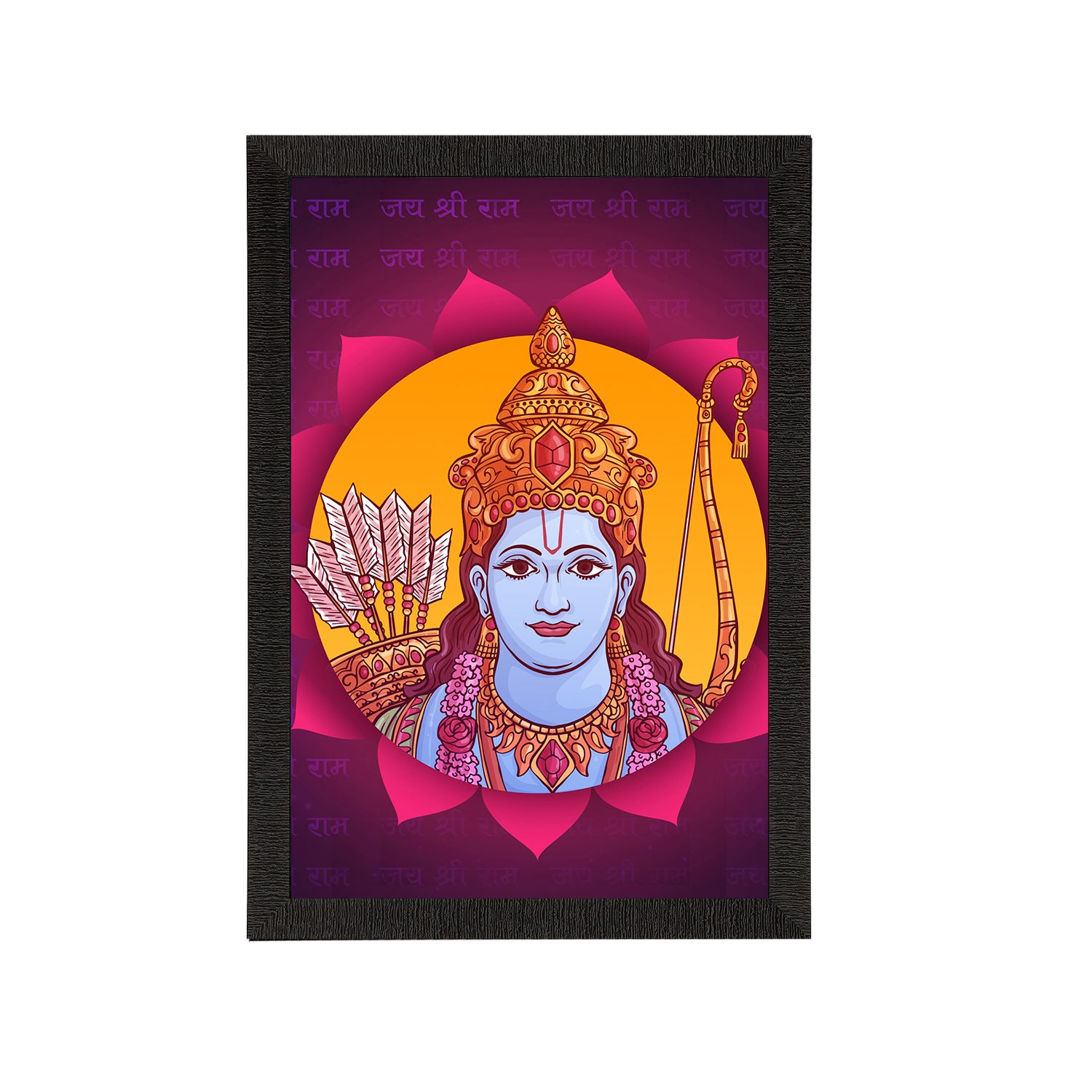 Lord Ram Painting Digital Printed Religious Wall Art