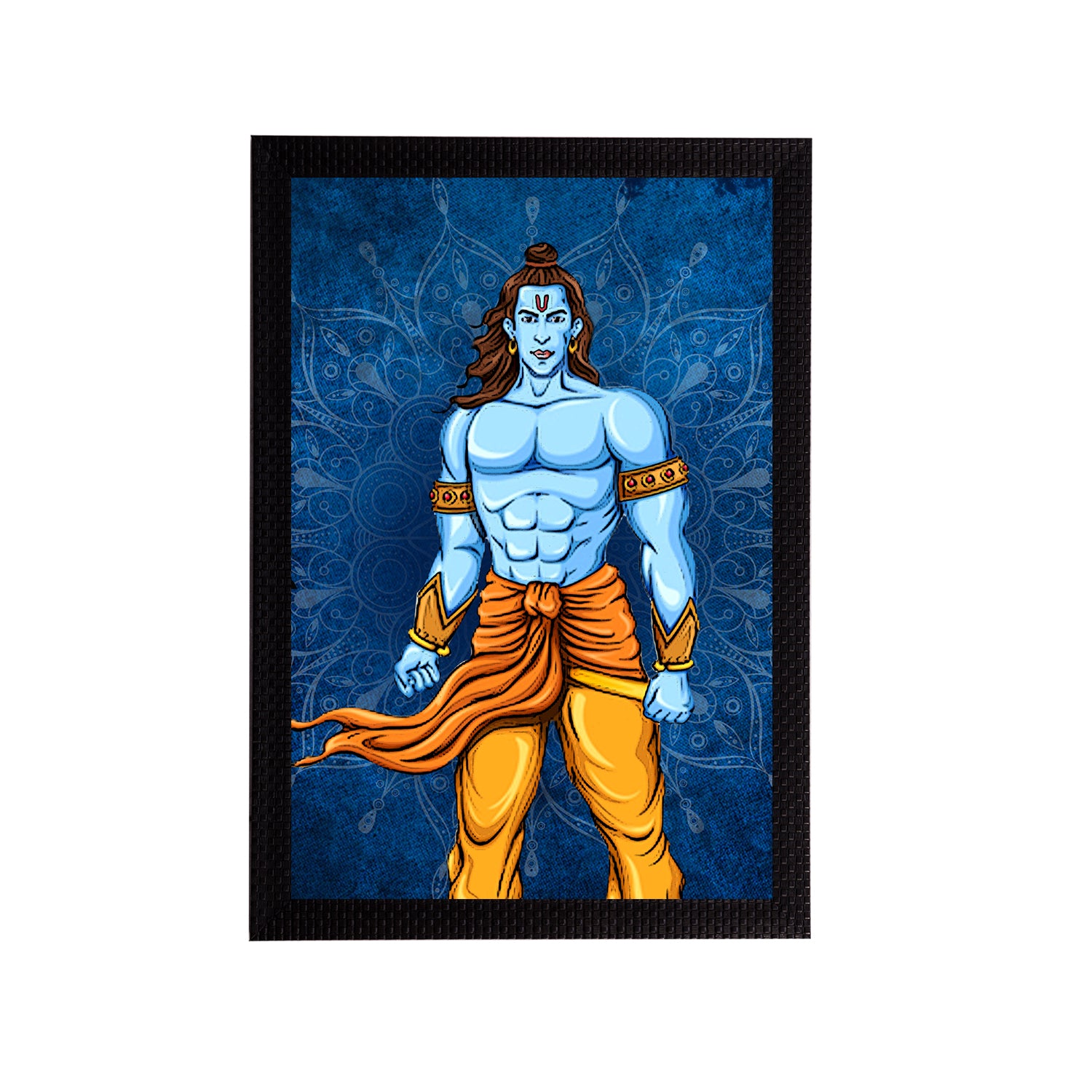 Lord Ram Painting Digital Printed Religious Wall Art