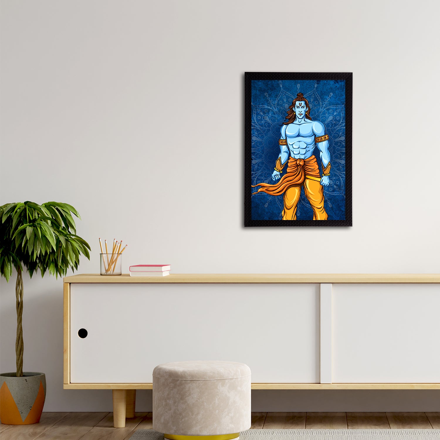 Lord Ram Painting Digital Printed Religious Wall Art 2