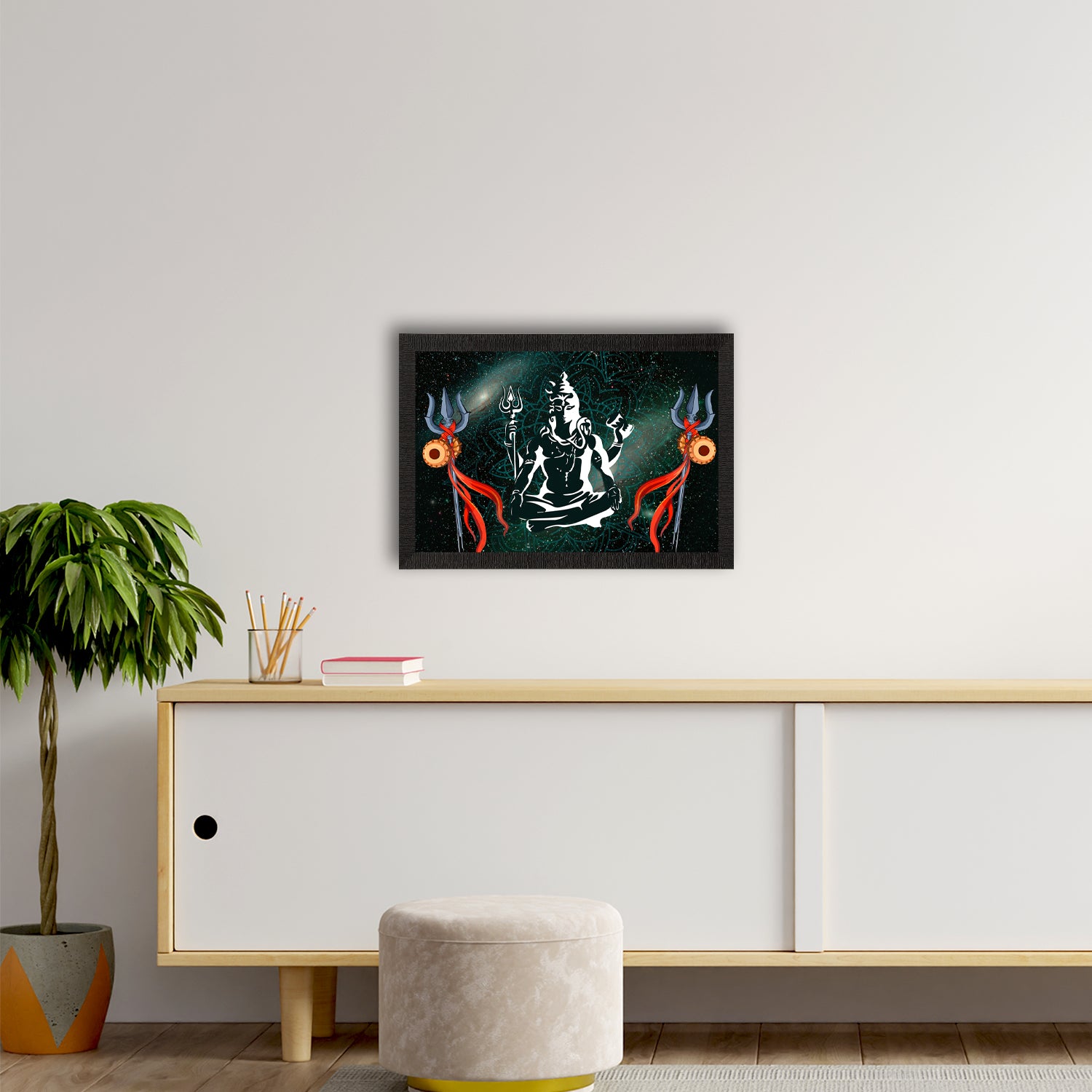 Lord Shiva Satin Matt Texture UV Art Painting 2