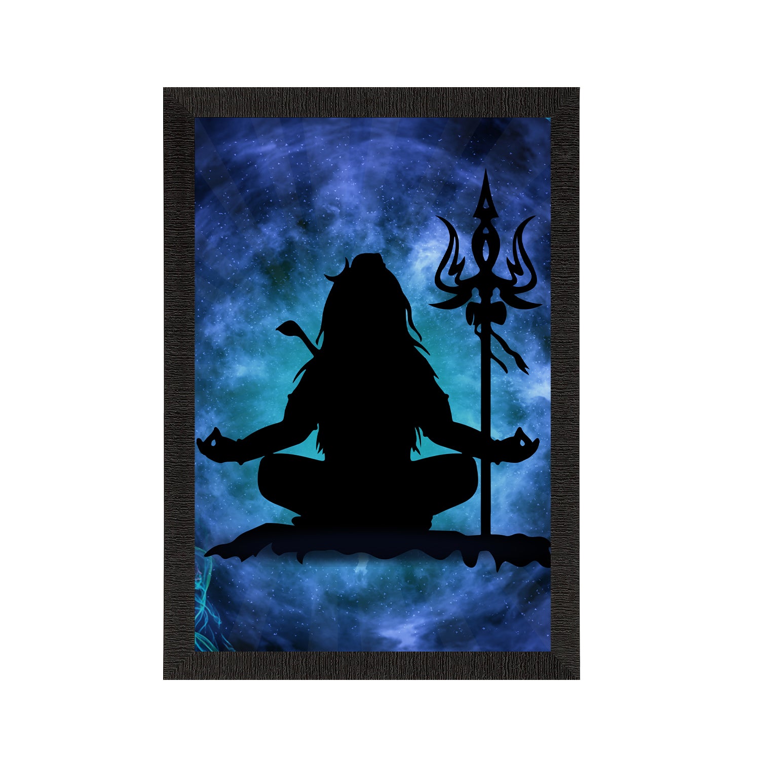 Lord Shiva Painting Digital Printed Religious Wall Art