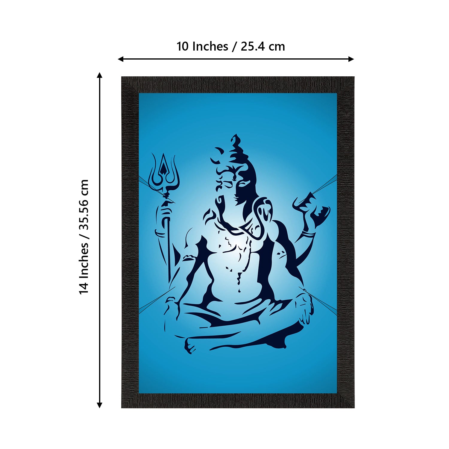 Lord Shiva Painting Digital Printed Religious Wall Art 3