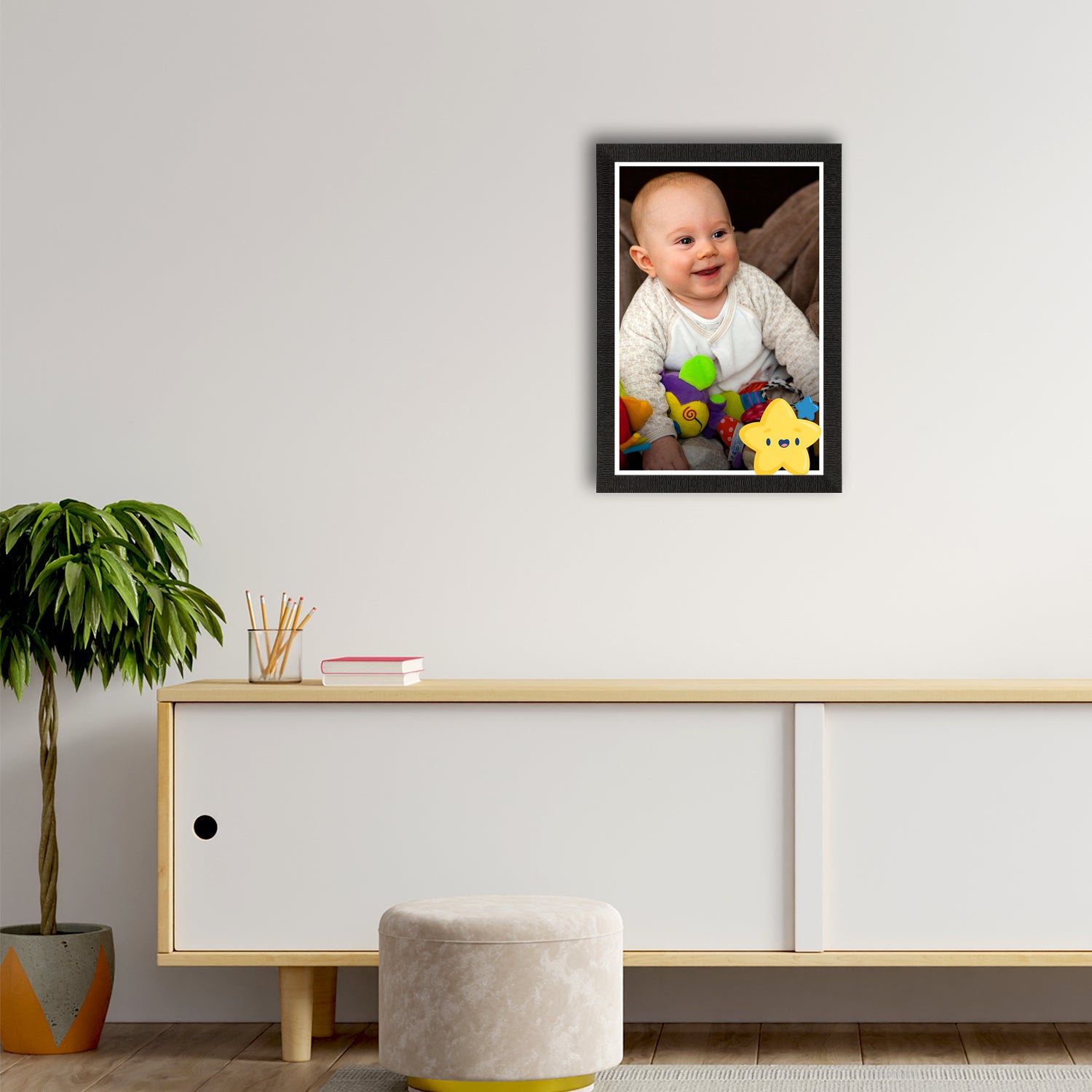 Cute Baby Painting Digital Printed Wall Art 2