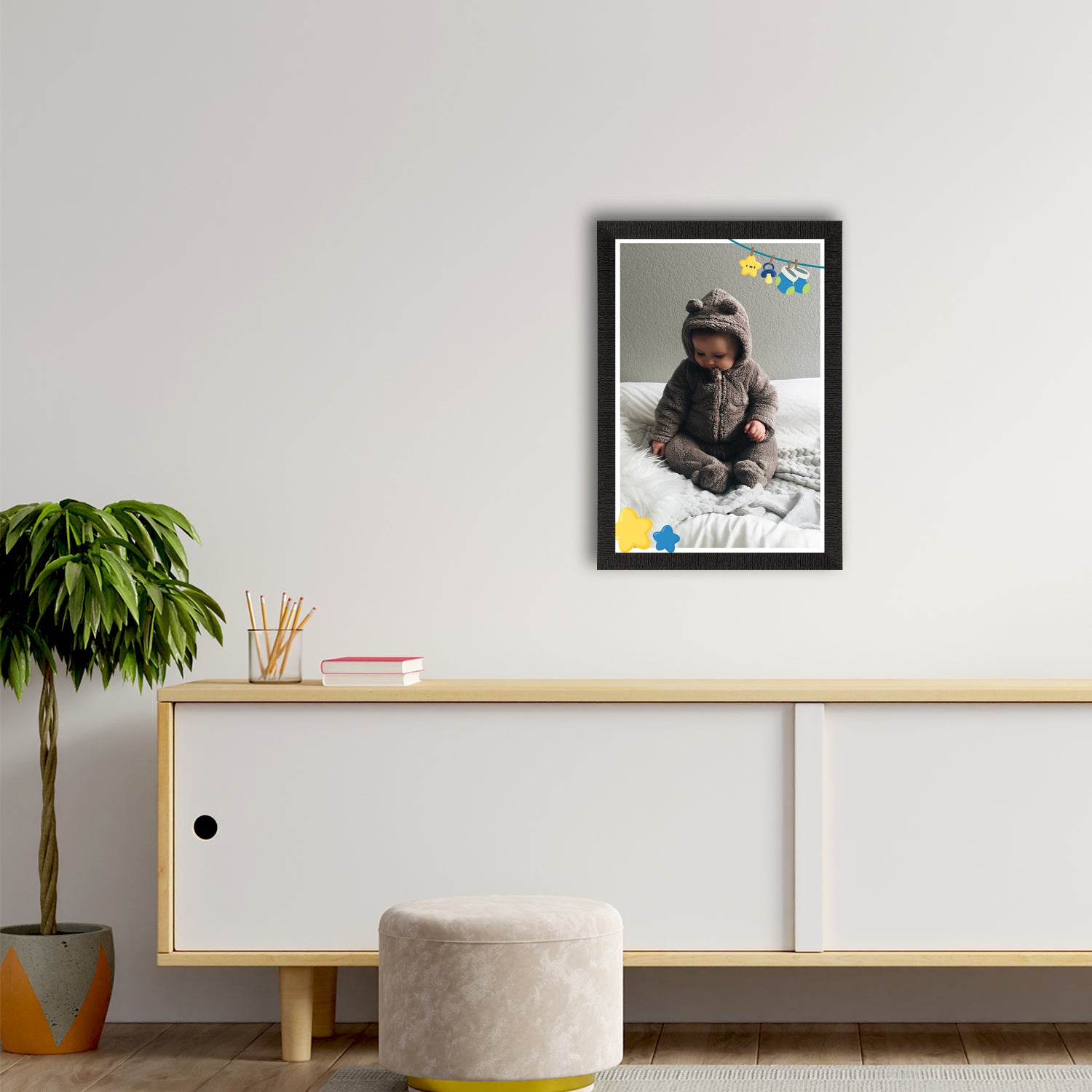 Cute Baby Painting Digital Printed Wall Art 2