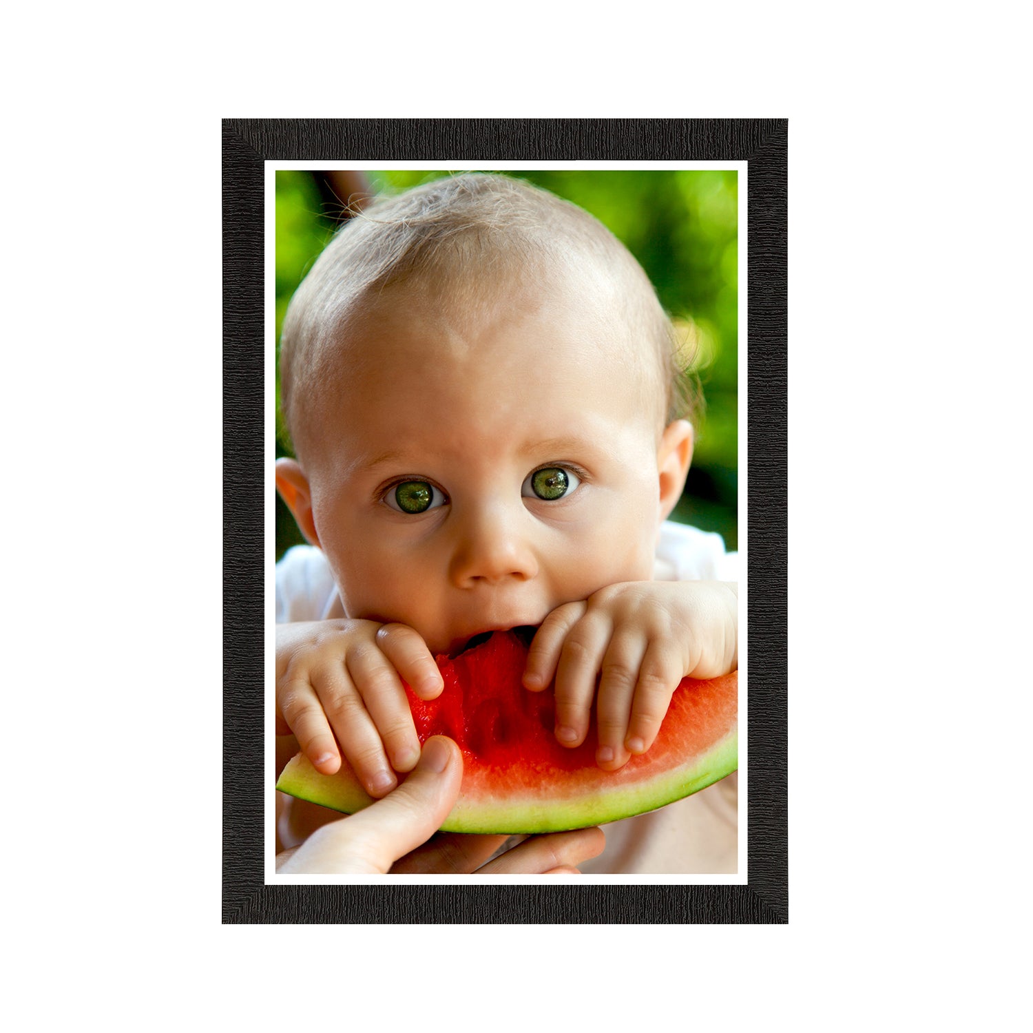Cute Baby Eating Watermelon Painting Digital Printed Wall Art