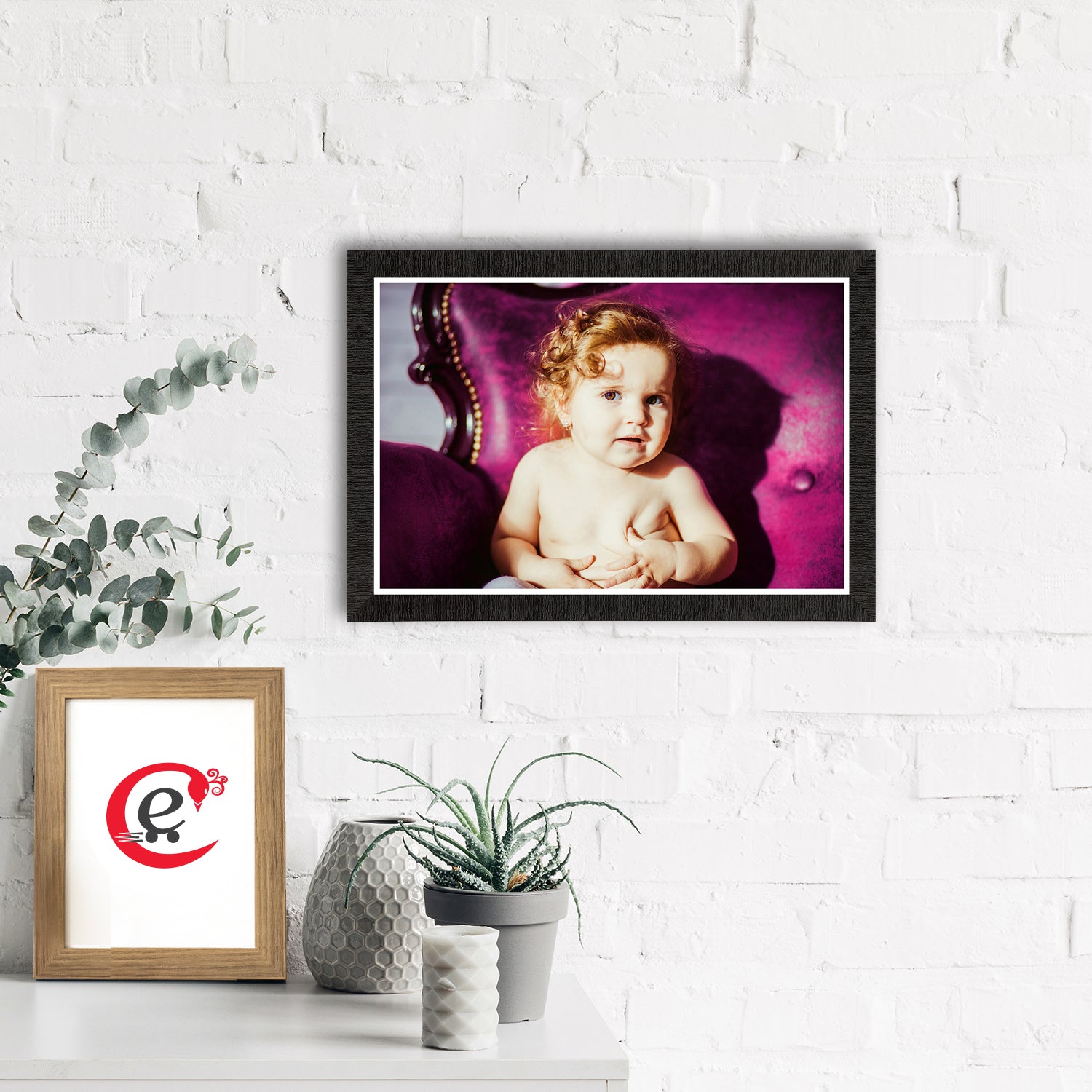 Cute Baby Painting Digital Printed Wall Art 1