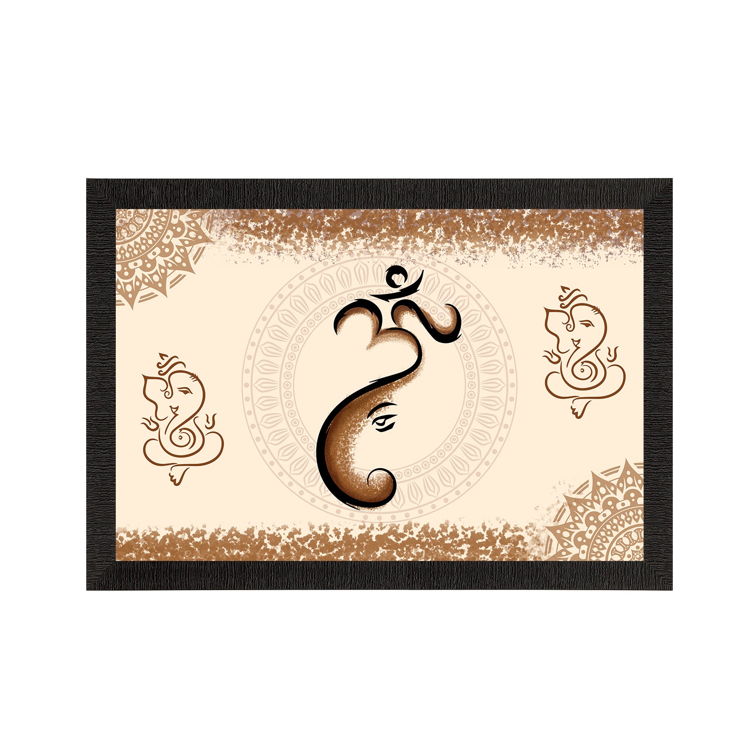 Lord Ganesha Satin Matt Texture UV Art Painting