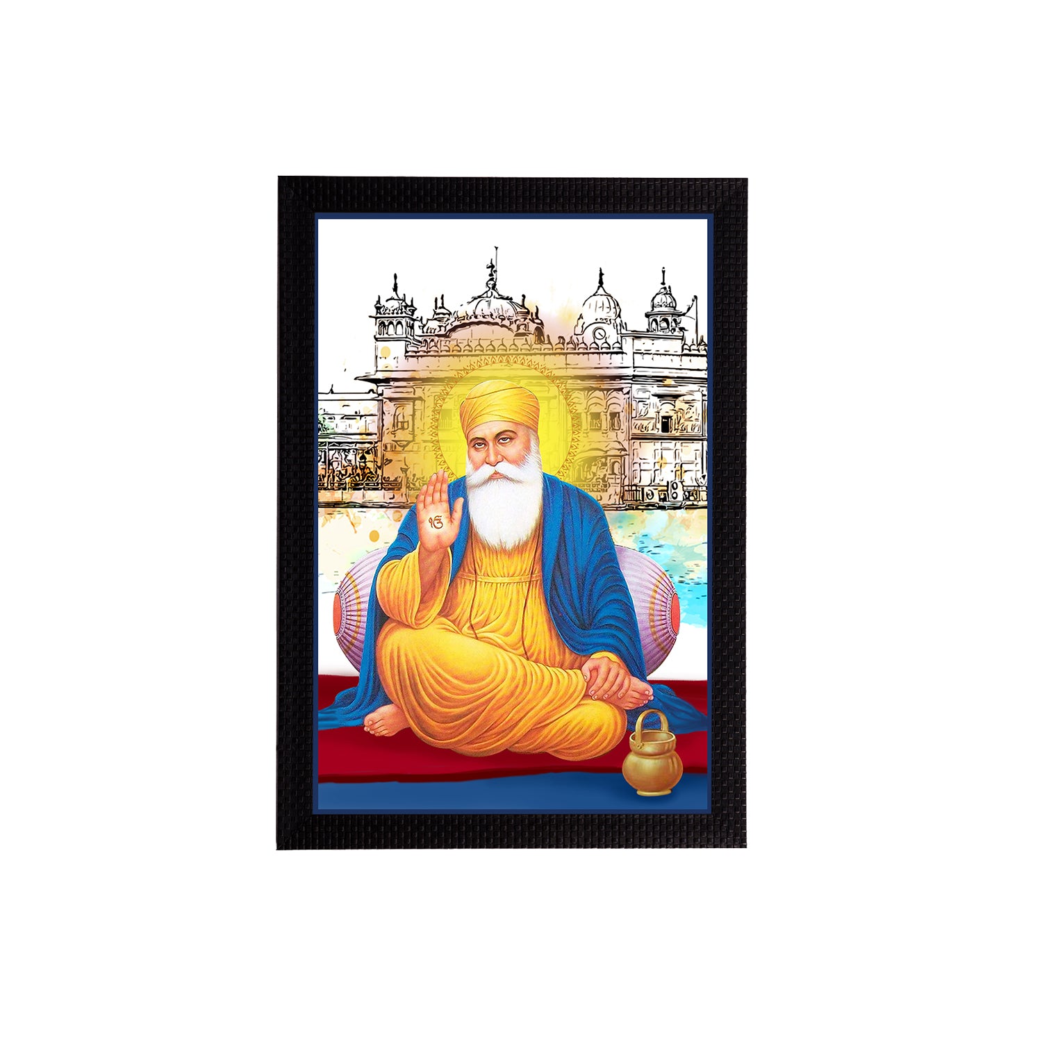 Guru Nanak Sahib Satin Matt Texture UV Art Painting