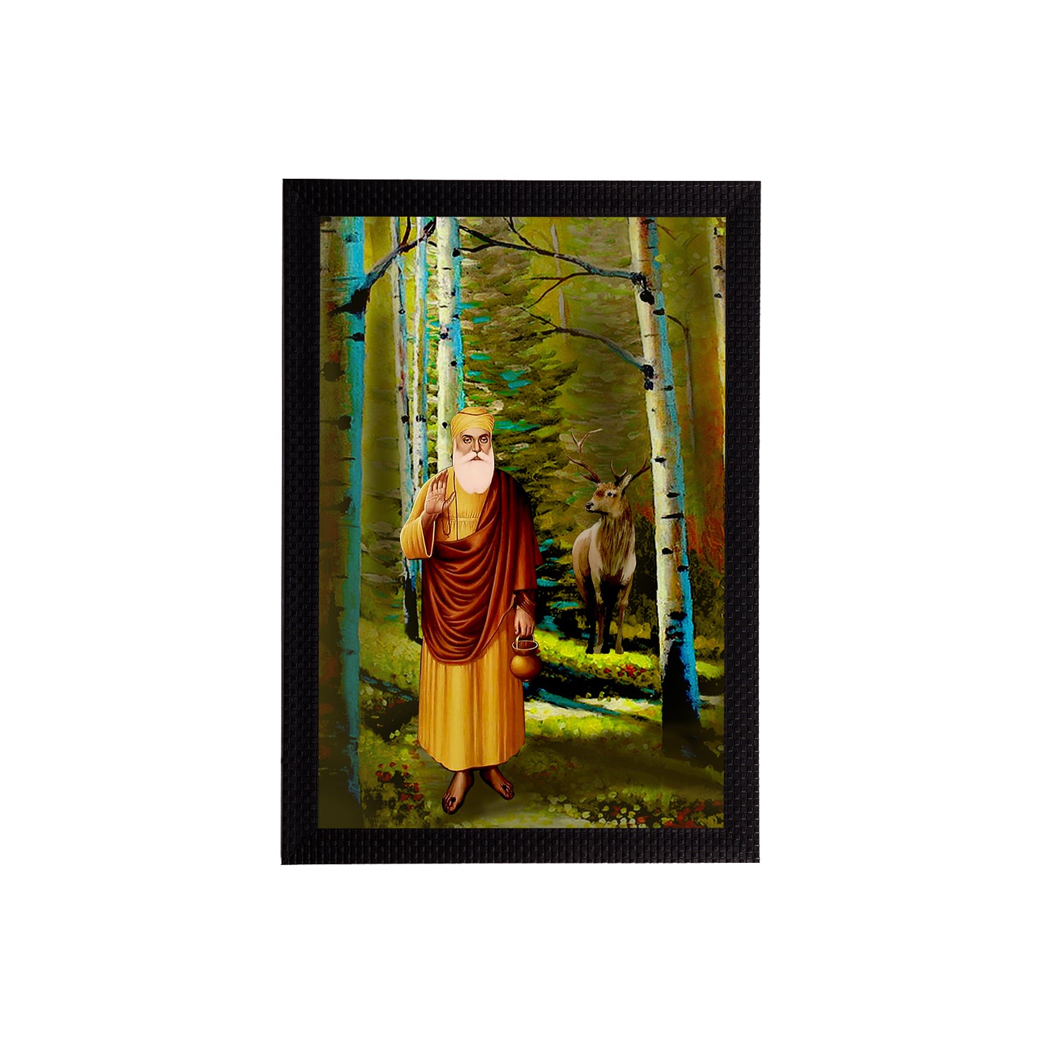 Shri Guru Nanak Dev Ji Painting Digital Printed Religious Wall Art