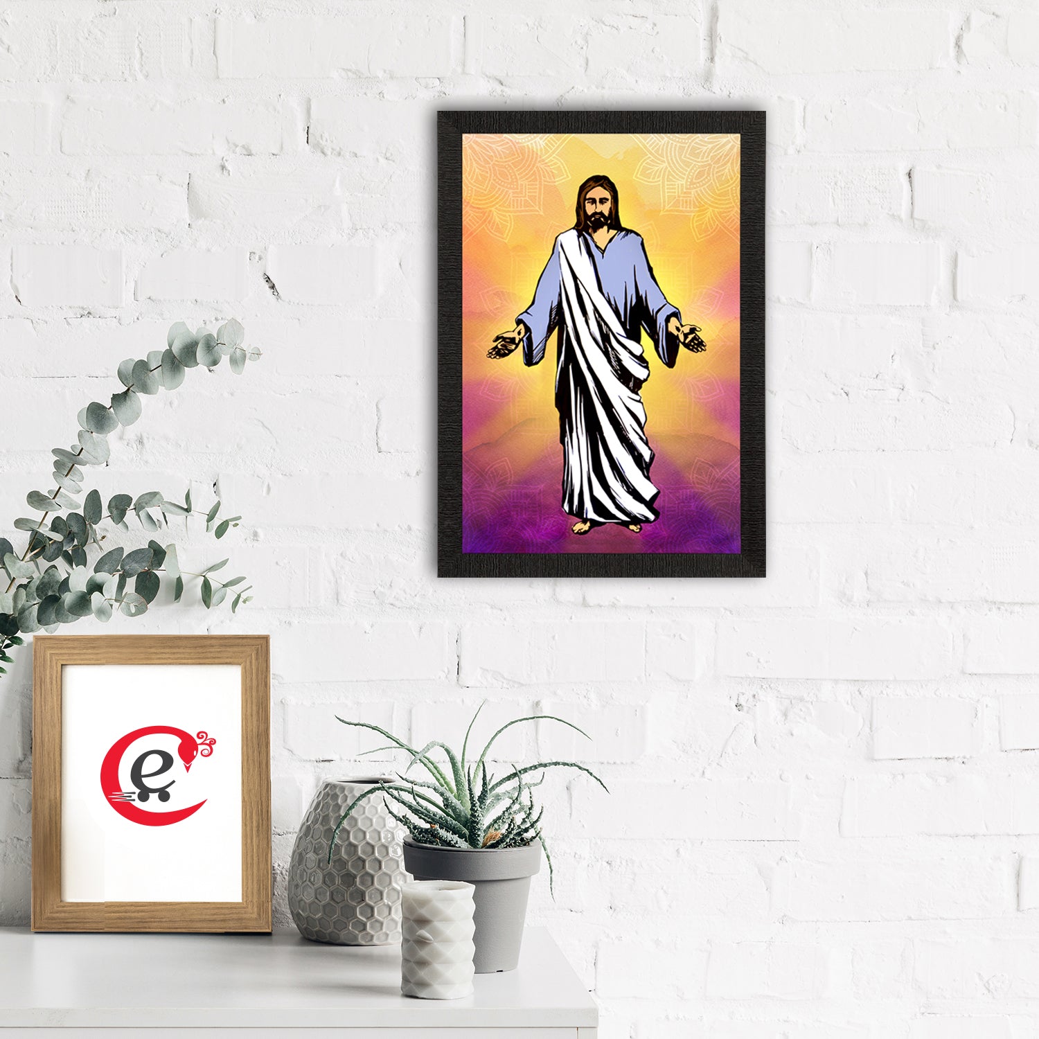 Jesus Christ Painting Digital Printed Religious Wall Art 1