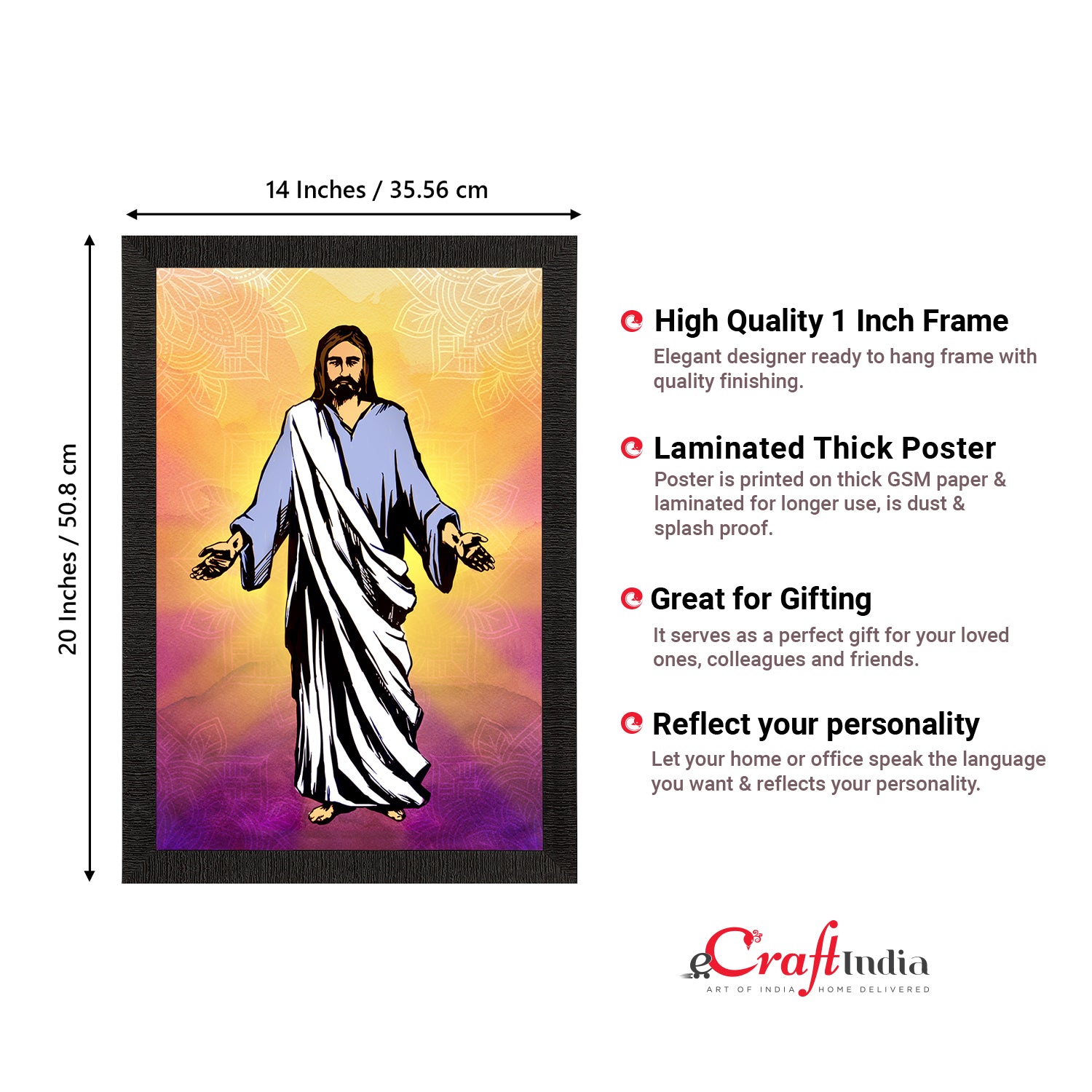 Jesus Christ Painting Digital Printed Religious Wall Art 3