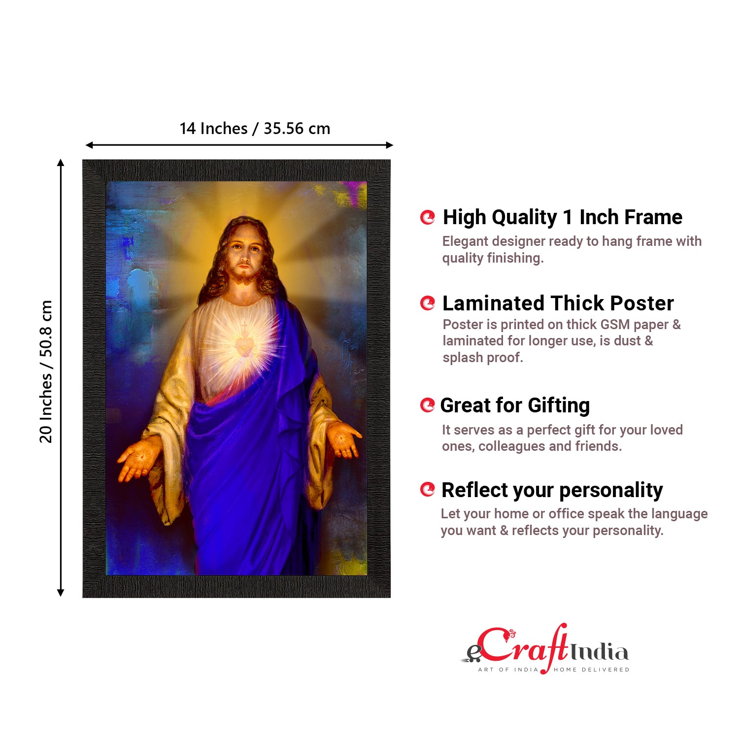 Jesus Christ Painting Digital Printed Religious Wall Art 3