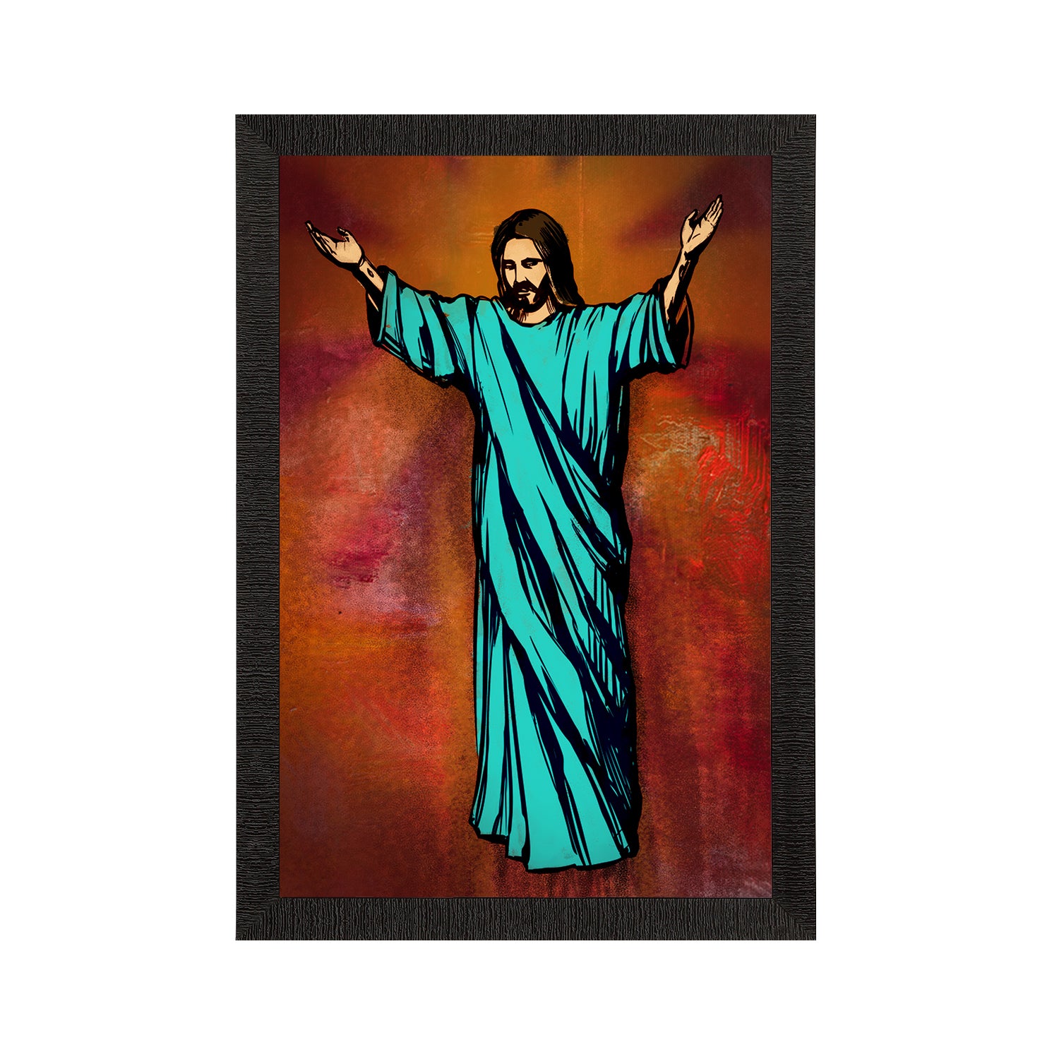Jesus Christ Painting Digital Printed Religious Wall Art
