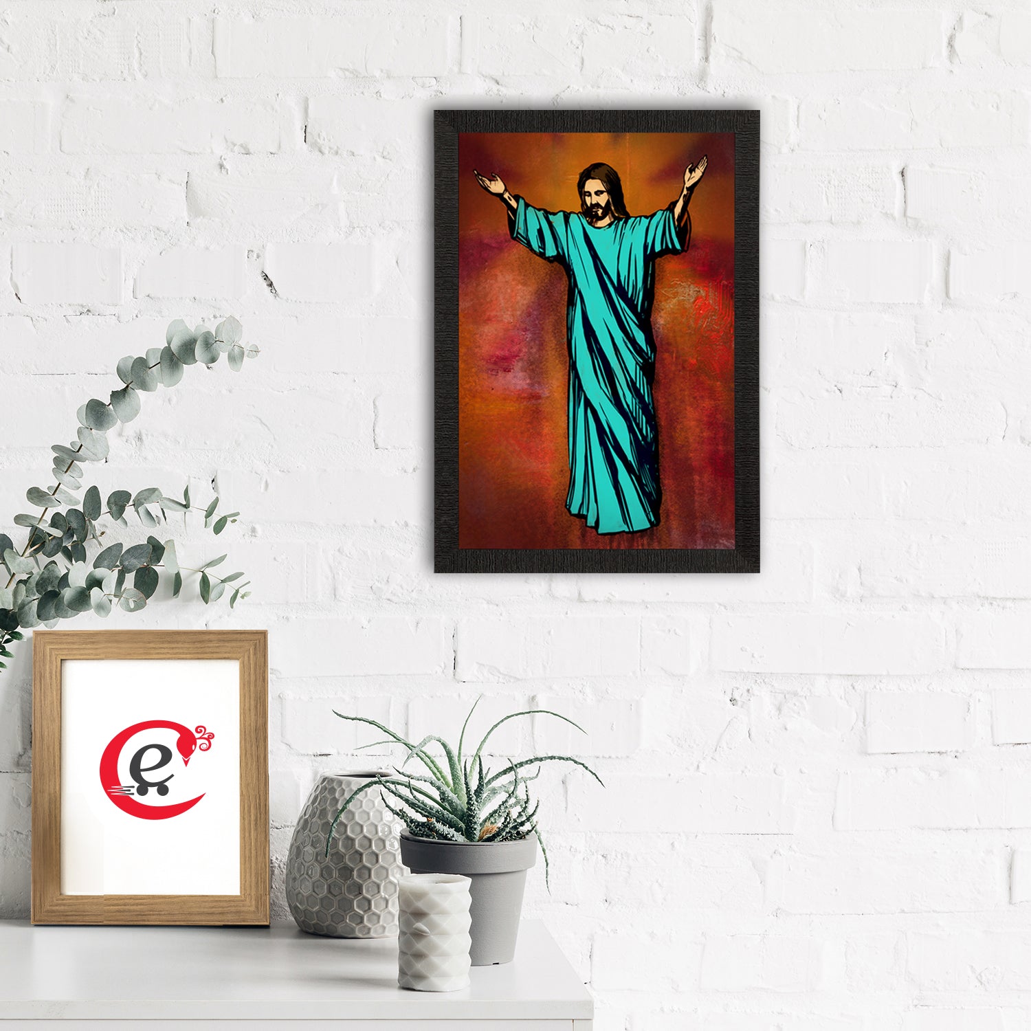 Jesus Christ Painting Digital Printed Religious Wall Art 1