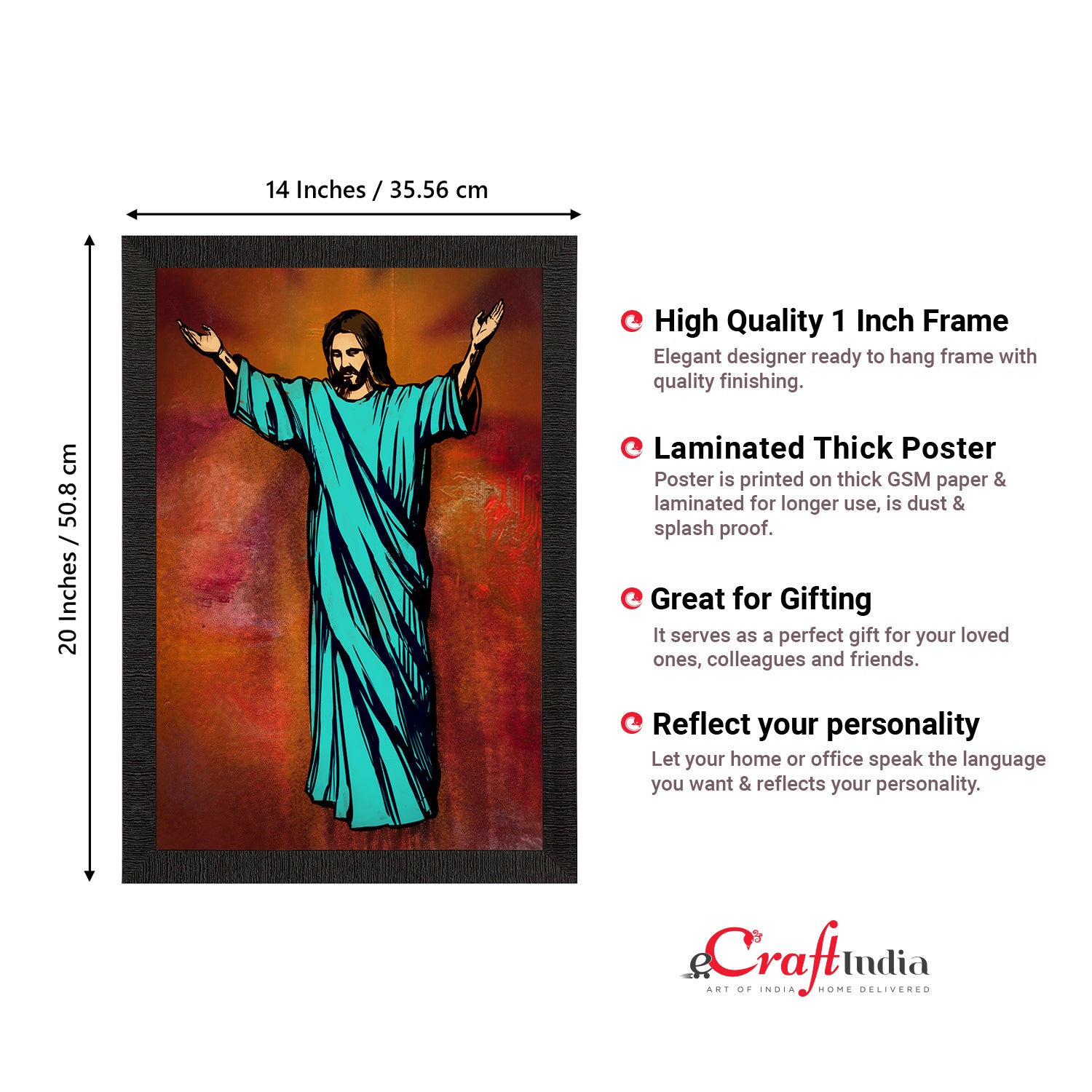 Jesus Christ Painting Digital Printed Religious Wall Art 3