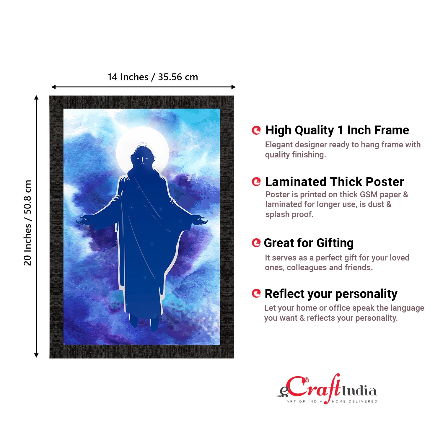 Jesus Christ Painting Digital Printed Religious Wall Art 3