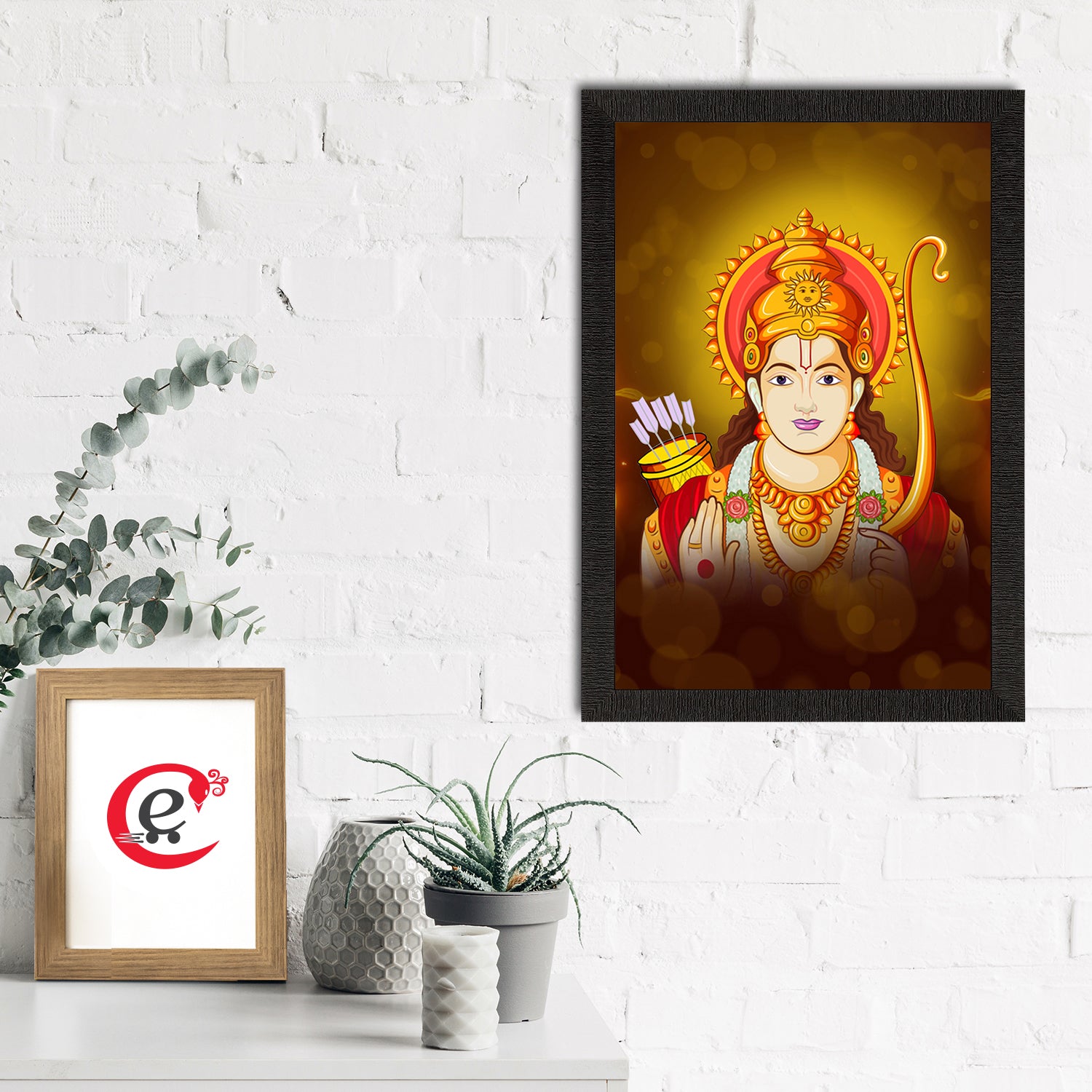 Lord Ram Painting Digital Printed Religious Wall Art 1