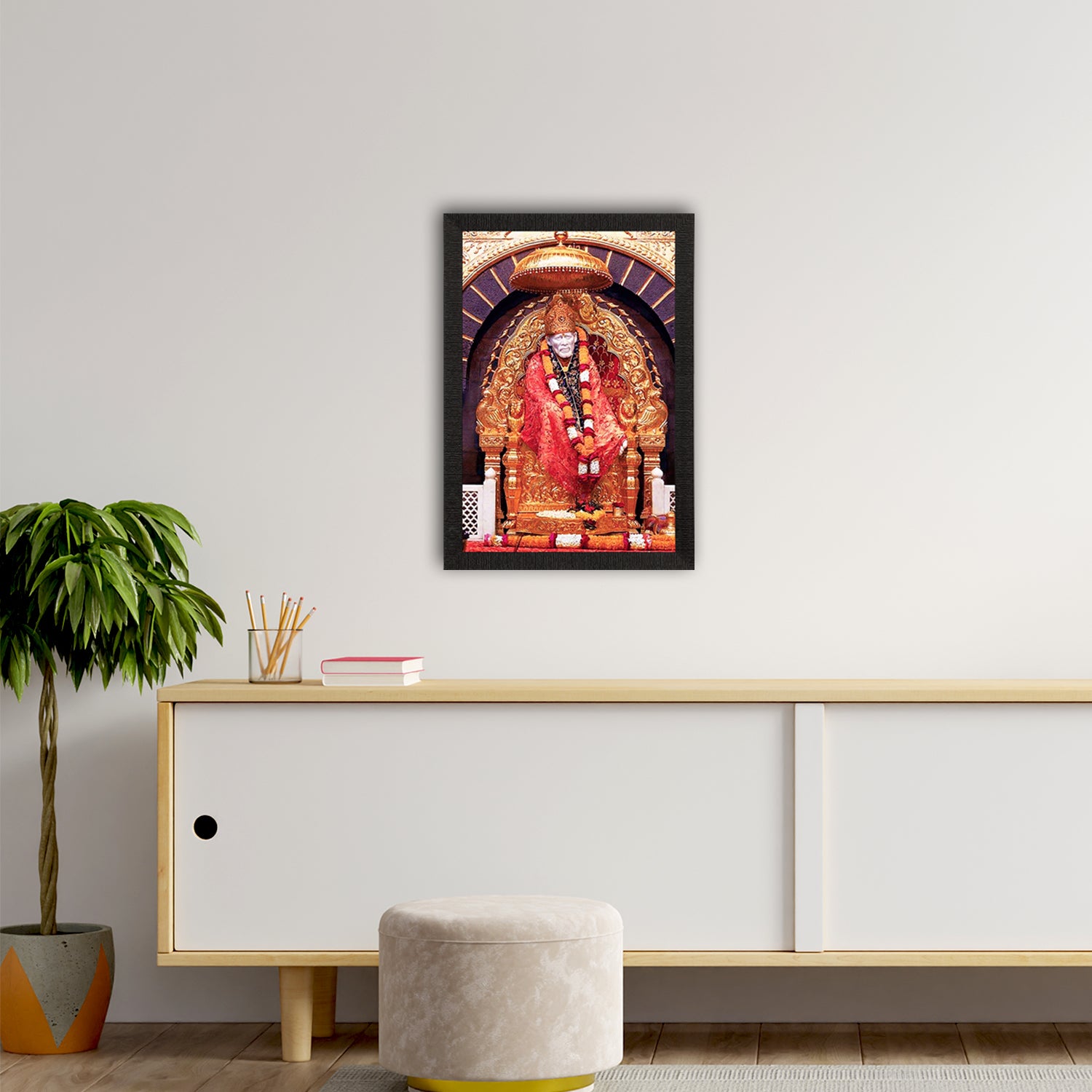 Shirdi Sai Baba Satin Matt Texture UV Art Painting 2