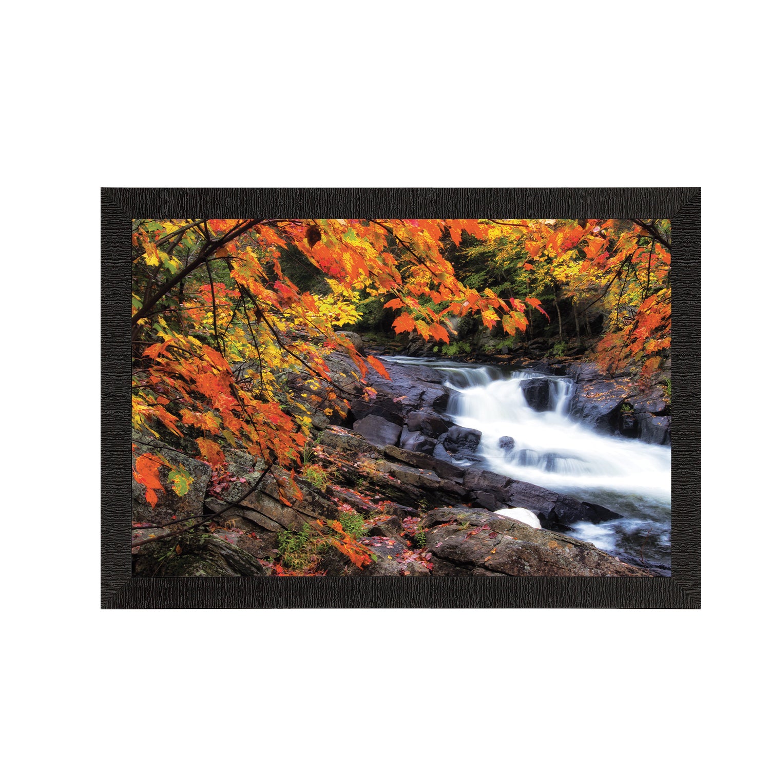 Beautiful Scenic Waterfall View Satin Matt Texture UV Art Painting