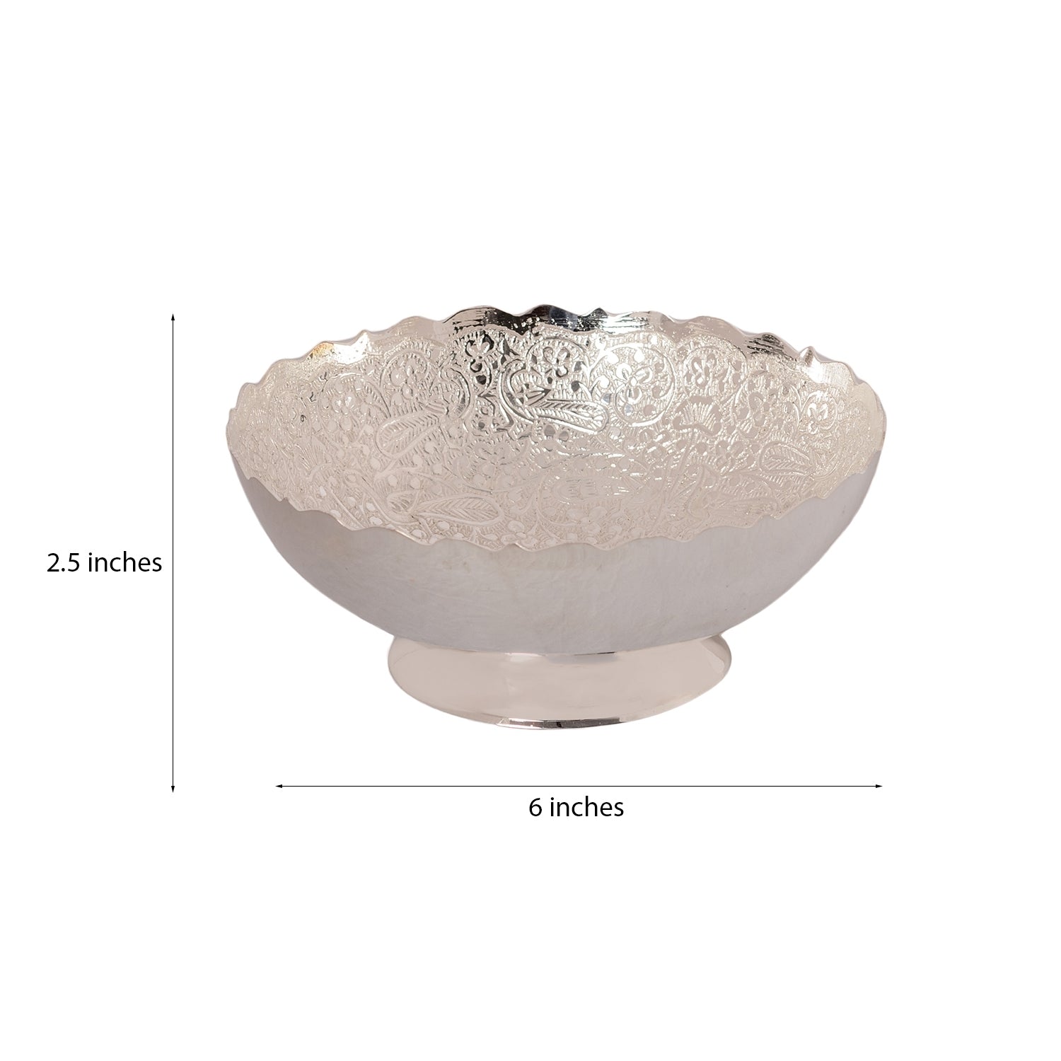 German Silver Multiutility Round Decorative Platter With Velvet Box 1