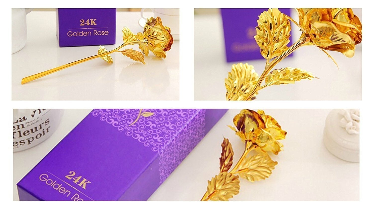 24K Gold Rose With Beautiful Gift Box 1