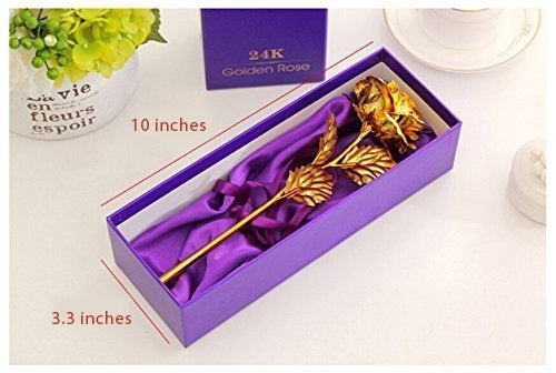 24K Gold Rose With Beautiful Gift Box 2