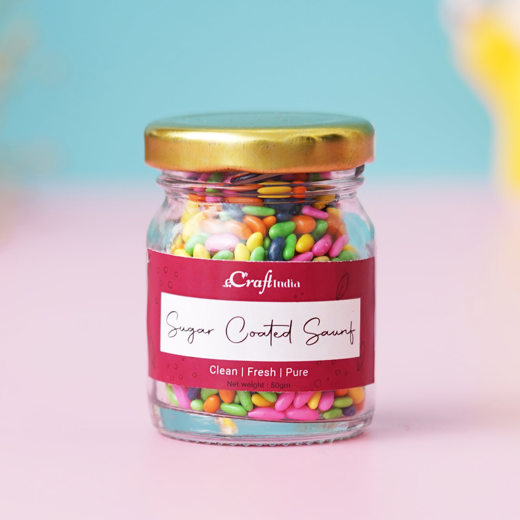 eCraftIndia Exotic Gourmet Gift Box - Set of 3 Jars of fruits balls, Cashews, Mix Seeds , 4 Jars of Milkey Supari, Nazarana Mix, Special Mix, Sugar Coated Saunf Mukhwas 2