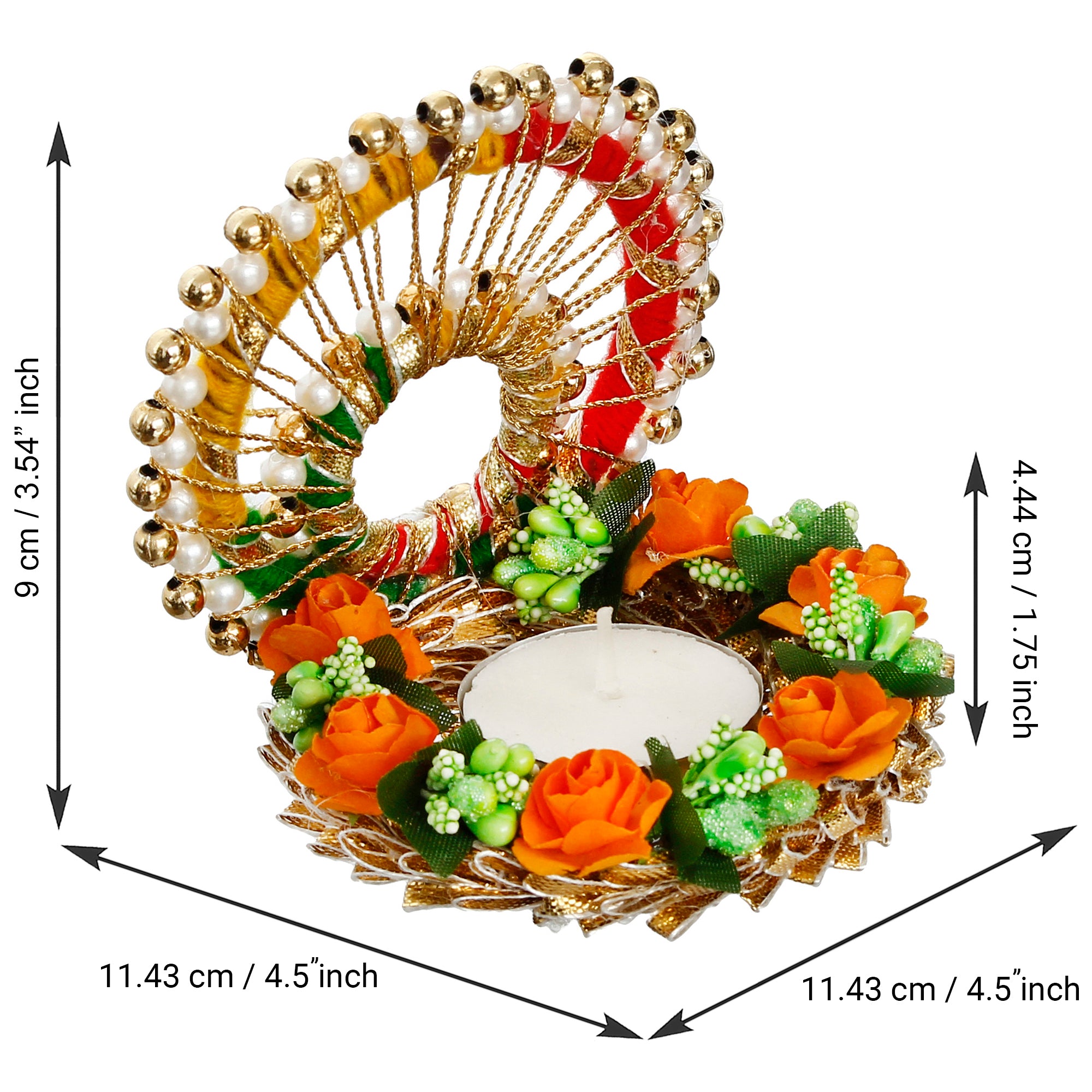 Designer Handcrafted Singhasan Tea Light Holder 4