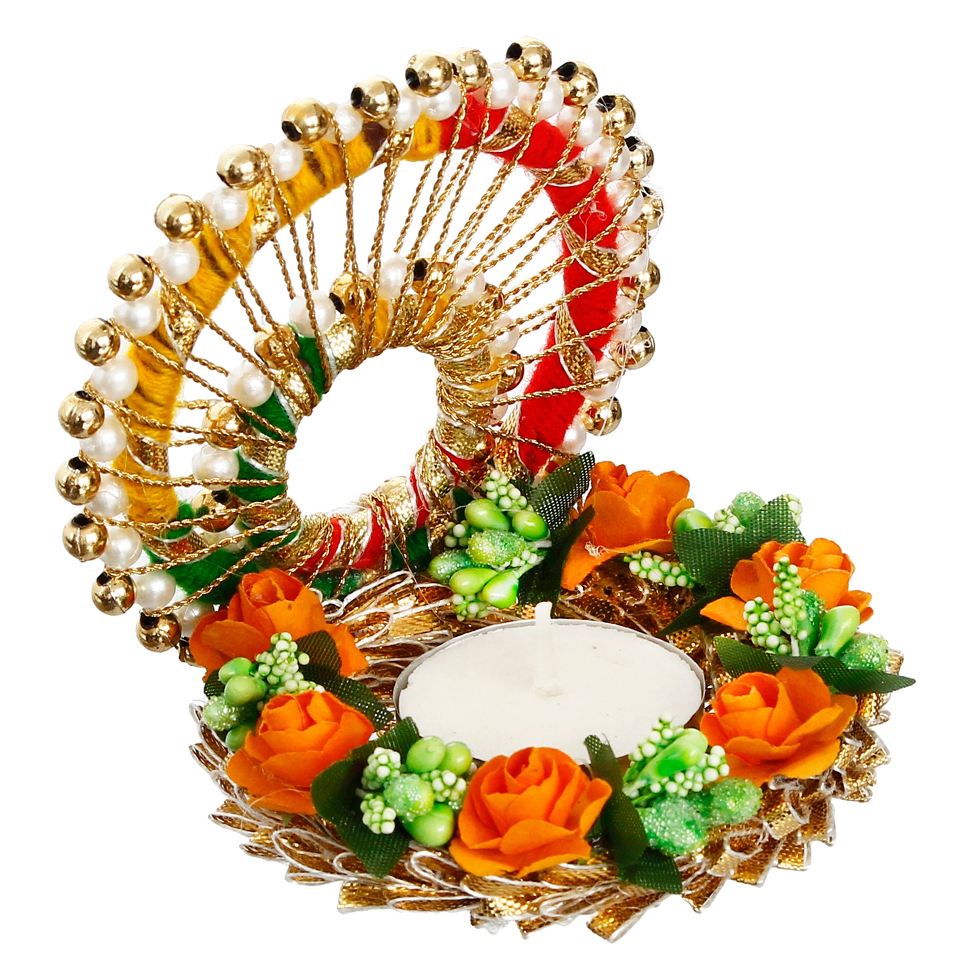 Designer Handcrafted Singhasan Tea Light Holder 5