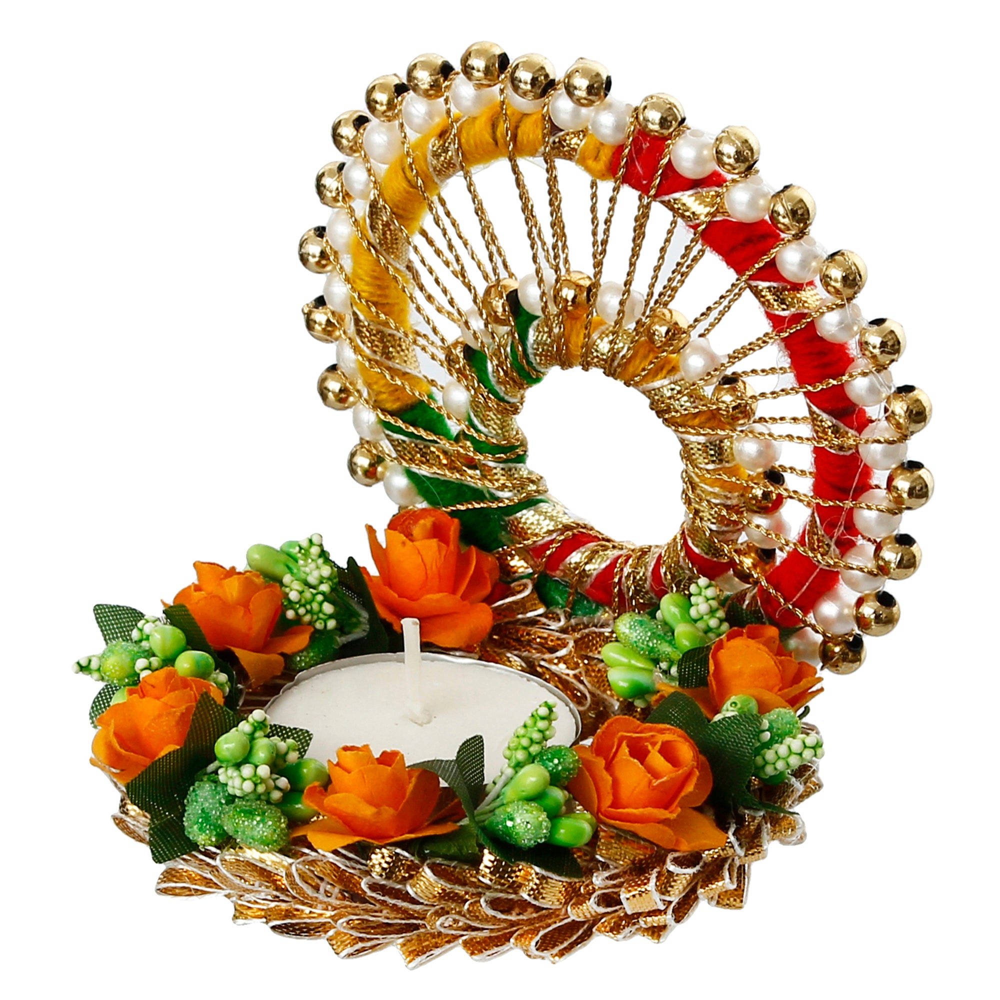 Designer Handcrafted Singhasan Tea Light Holder 6