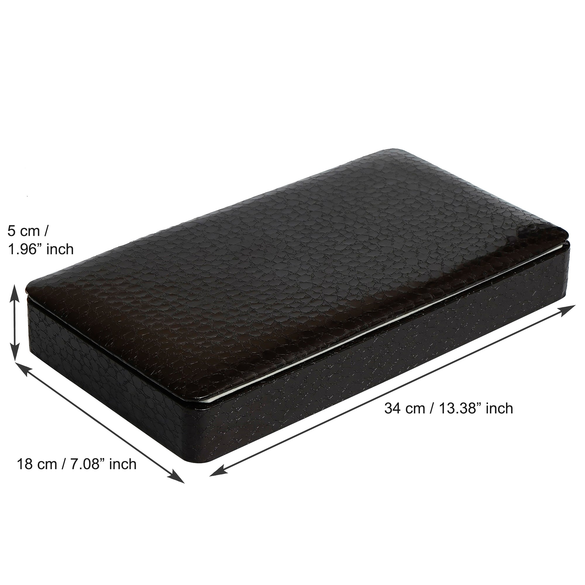 Designer Pearl Rakhi with Premium Rexine Multiutility Organizer Box and Roli Chawal Pack, Best Wishes Greeting Card 3