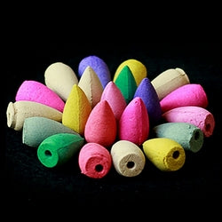 Pack of 300 Backflow Incense Cones in Rose, Jasmine and Lavender Scent for Backflow Incense Burners