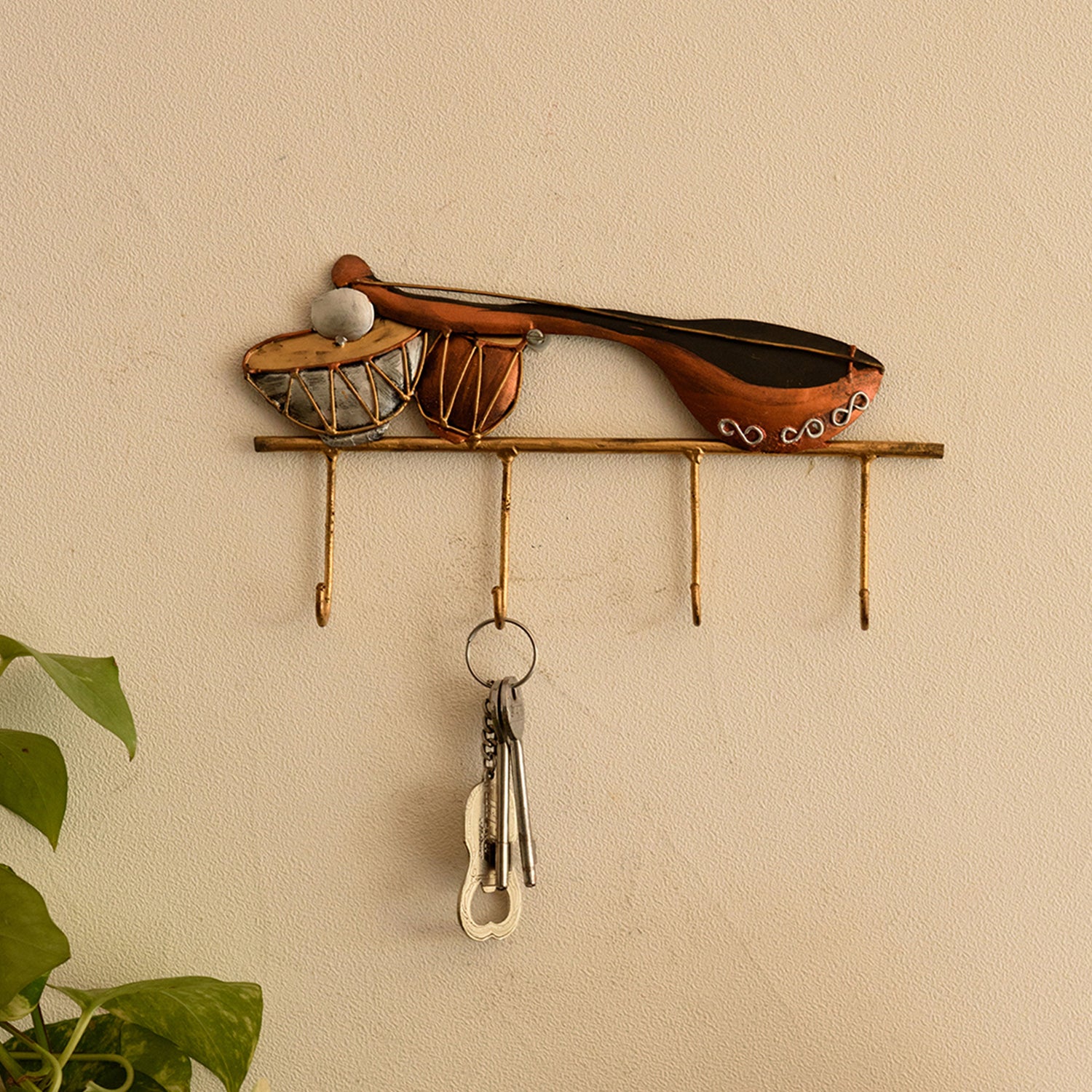 Musical Instruments Wrought Iron Key Holder