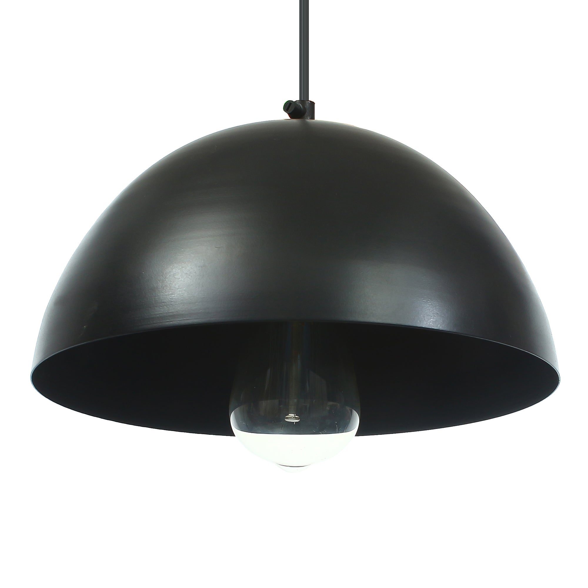 Shining Black Glossy Finish Pendant Light, 10" Diameter Ceiling Hanging Lamp for Home/Living Room/Offices/Restaurants 2