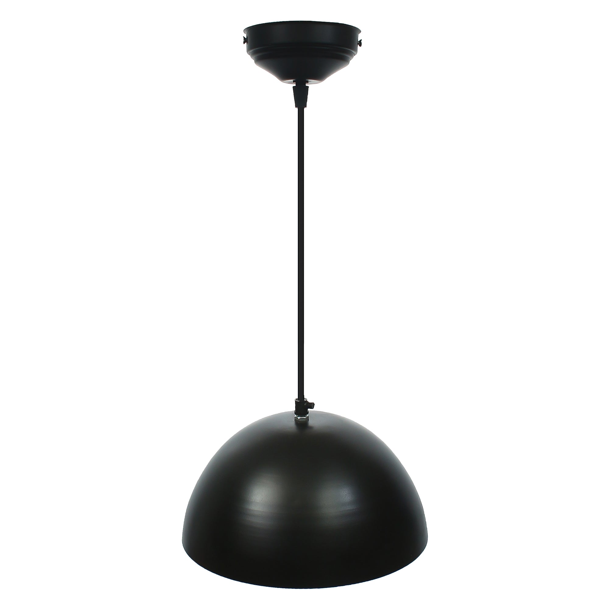 Shining Black Glossy Finish Pendant Light, 10" Diameter Ceiling Hanging Lamp for Home/Living Room/Offices/Restaurants 4