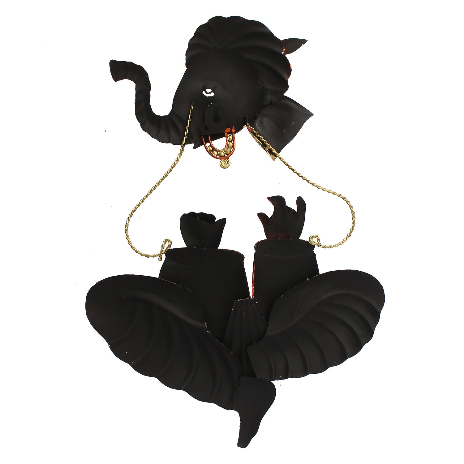 Lord Ganesha Playing Tabla Musical Instument Wall Hanging 6