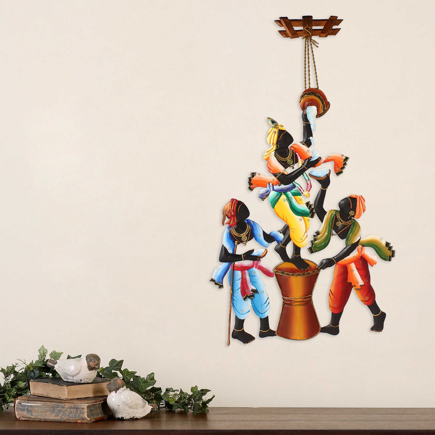 Wall Hanging of Makhan Chor with Friends