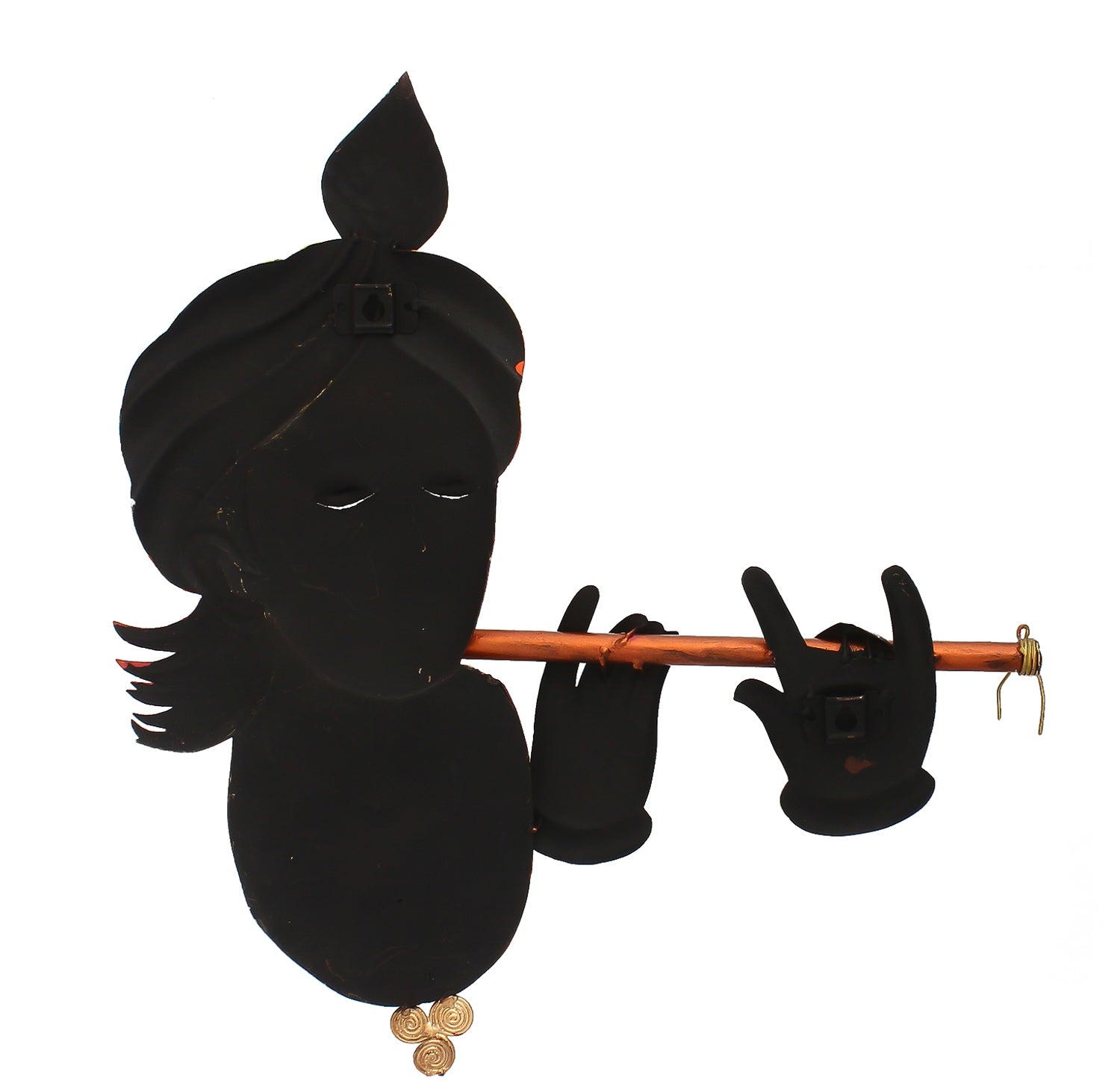 Lord Krishna Playing Flute/Bansuri Iron Wall Hanging/Art 5
