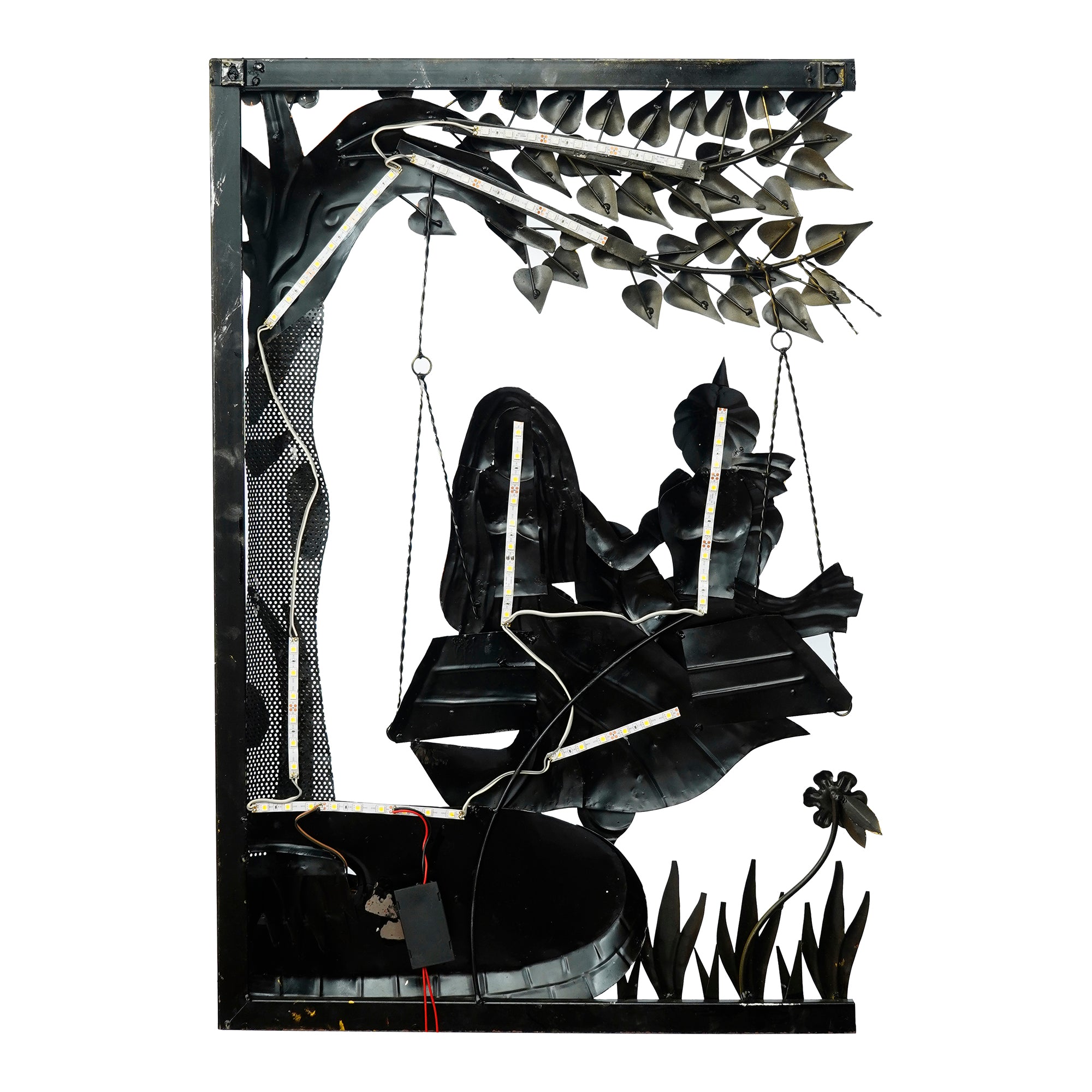 Lord Krishna and Radha on Swing  Mounted Print for Sale by banothsonu   Redbubble