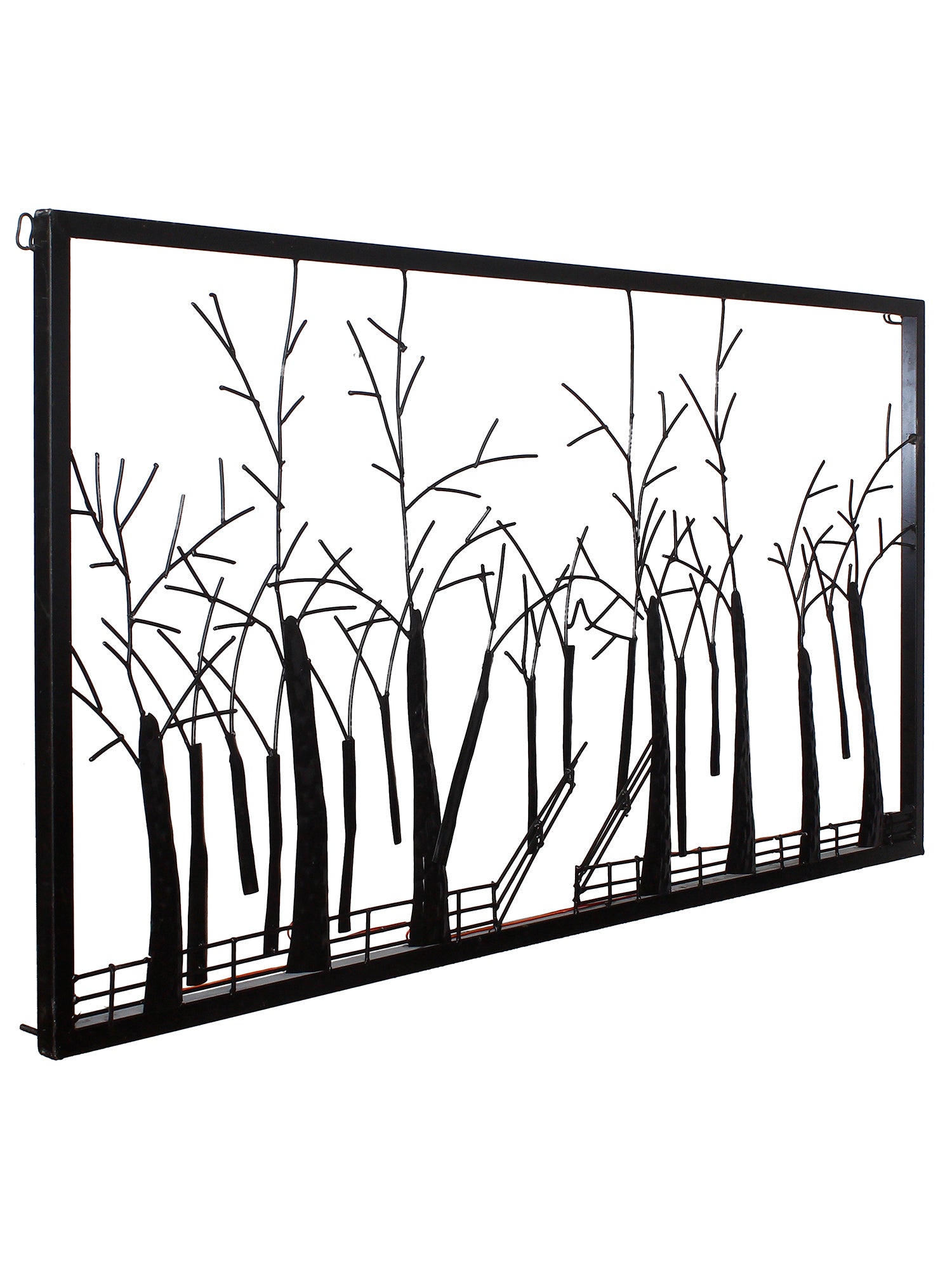 Abstract Trees Forest View Handcrafted Iron Wall Hanging with background LED's 4