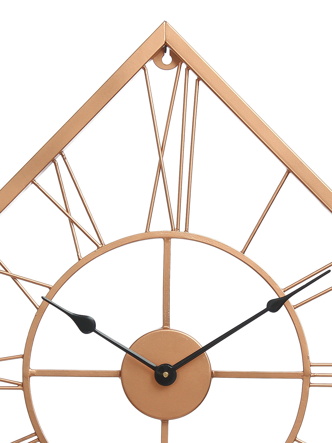 Copper Color Iron Kite Shape Analog Designer Wall Clock Without Glass 4