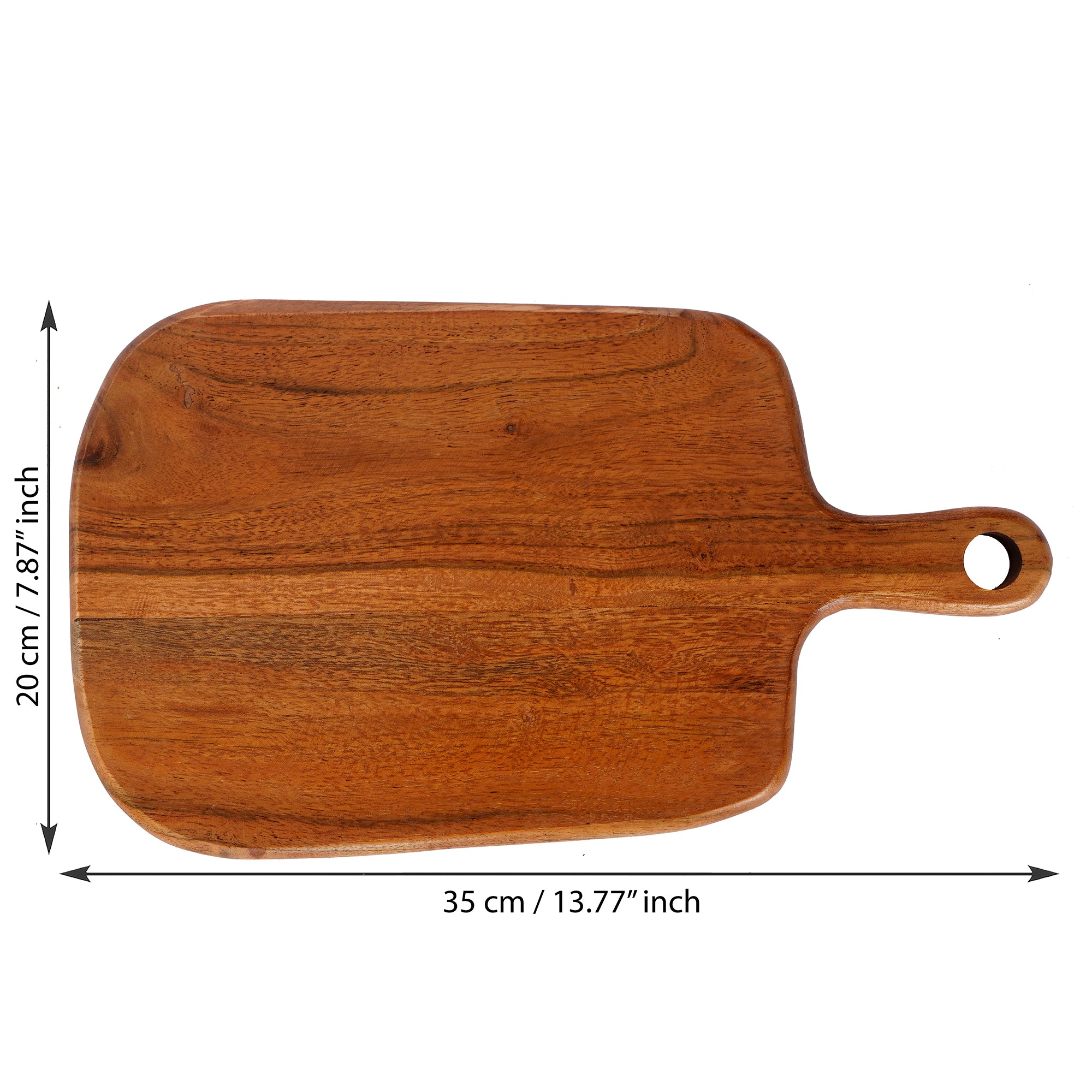 Brown Wooden Chopping Board With Handle 3