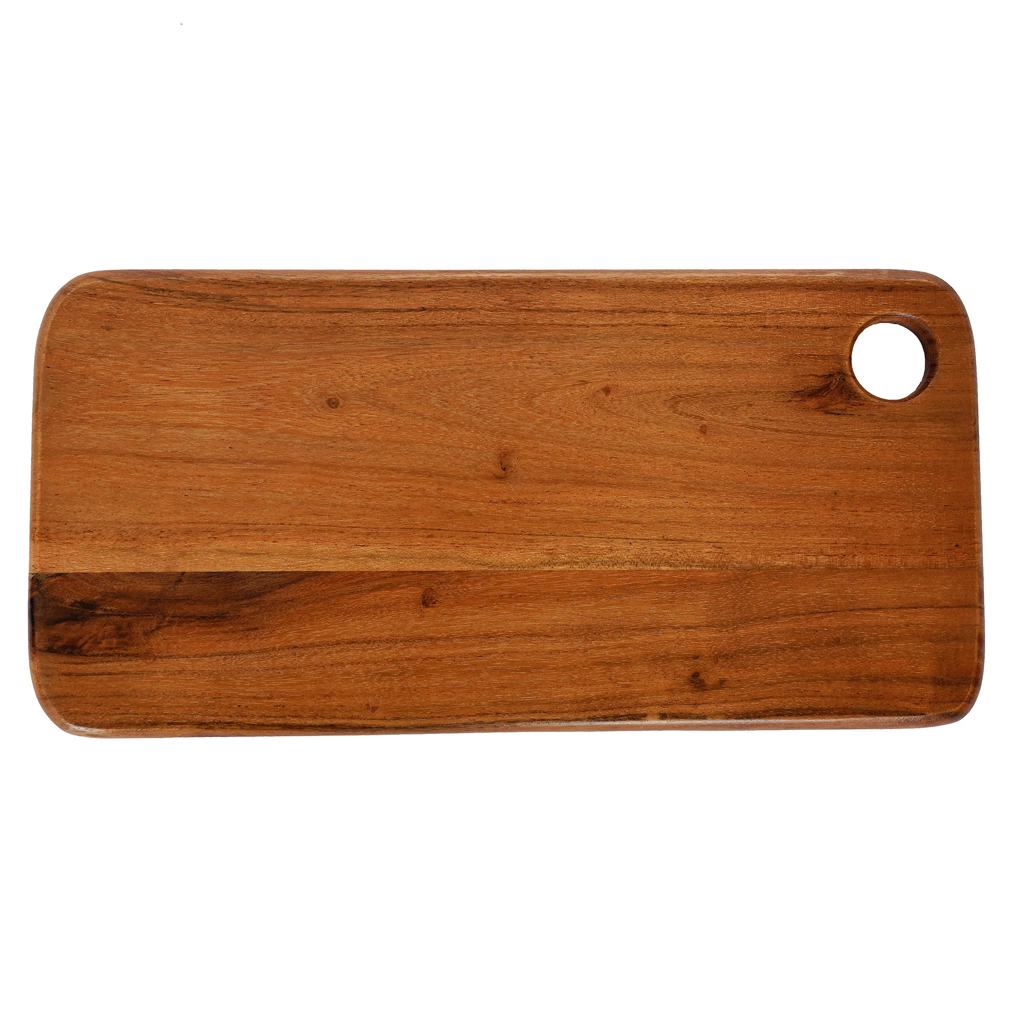 Brown Rectangle Wooden Chopping Board With Handle 2