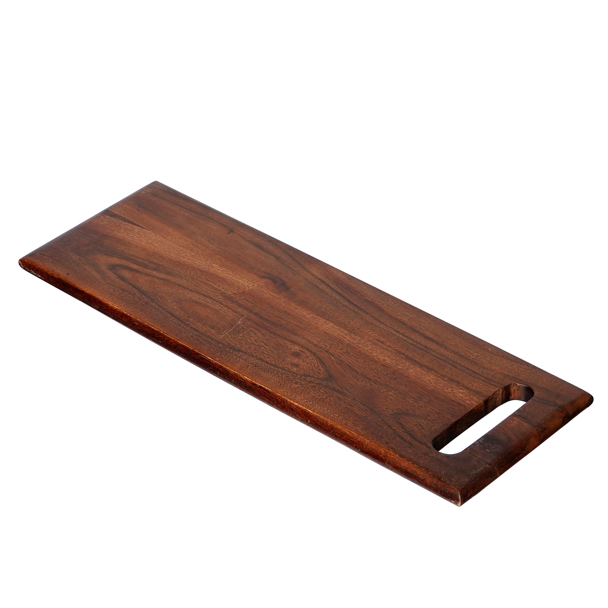 Brown Long Rectangle Wooden Chopping Board with Handle 5