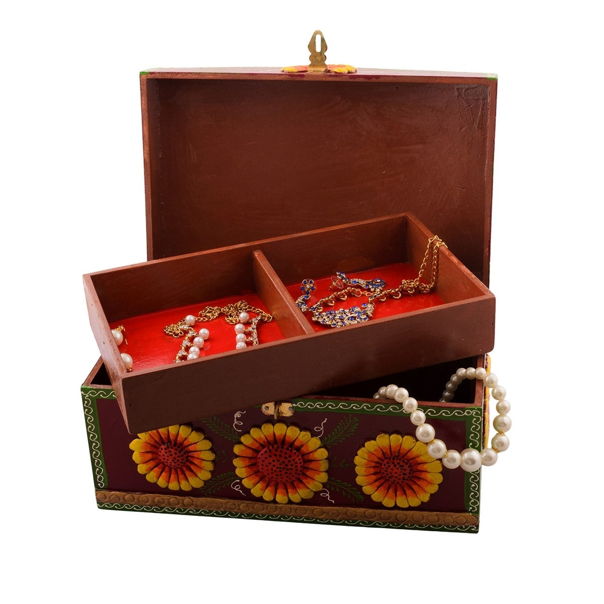 Decorative Multiutility Papier-Mache Wooden Jewellery Box 4